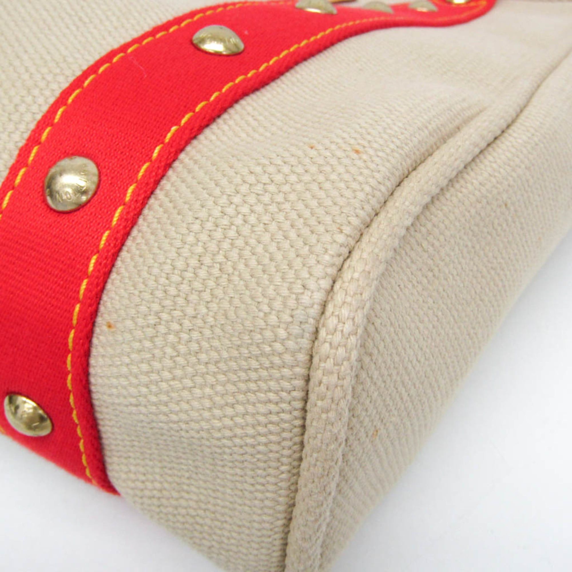Louis Vuitton Louis Vuitton Antigua Cabas MM M40035 Women's Tote Bag Beige,Red Color Size ONE SIZE - 5 Thumbnail