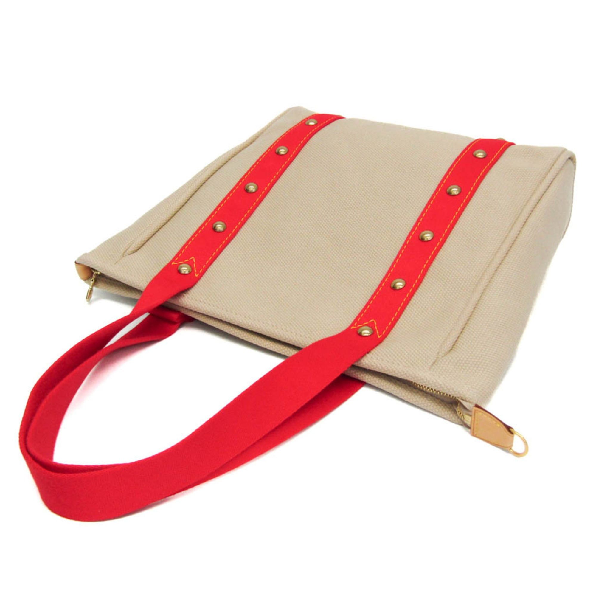 Louis Vuitton Louis Vuitton Antigua Cabas MM M40035 Women's Tote Bag Beige,Red Color Size ONE SIZE - 7 Thumbnail