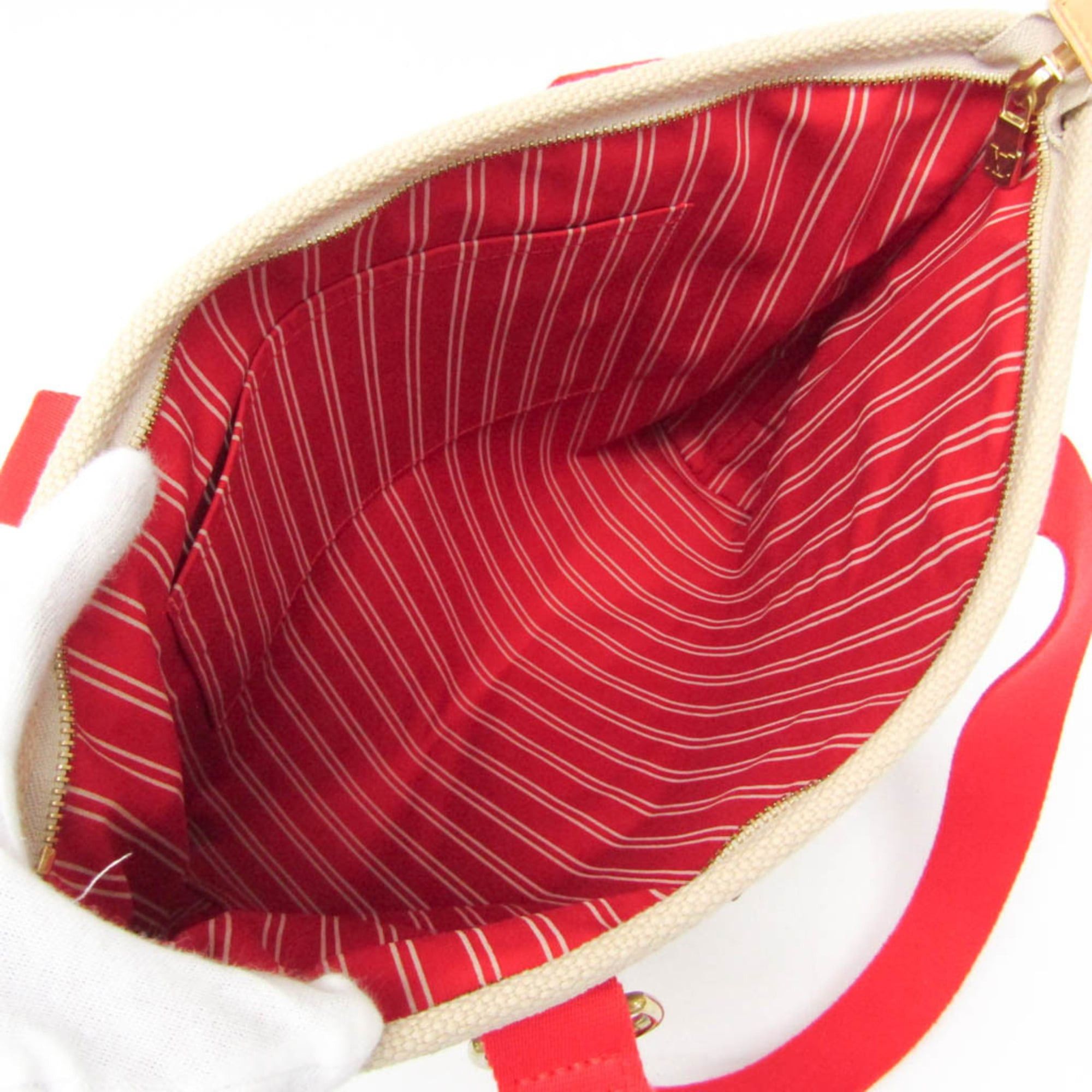 Louis Vuitton Louis Vuitton Antigua Cabas MM M40035 Women's Tote Bag Beige,Red Color Size ONE SIZE - 3 Thumbnail