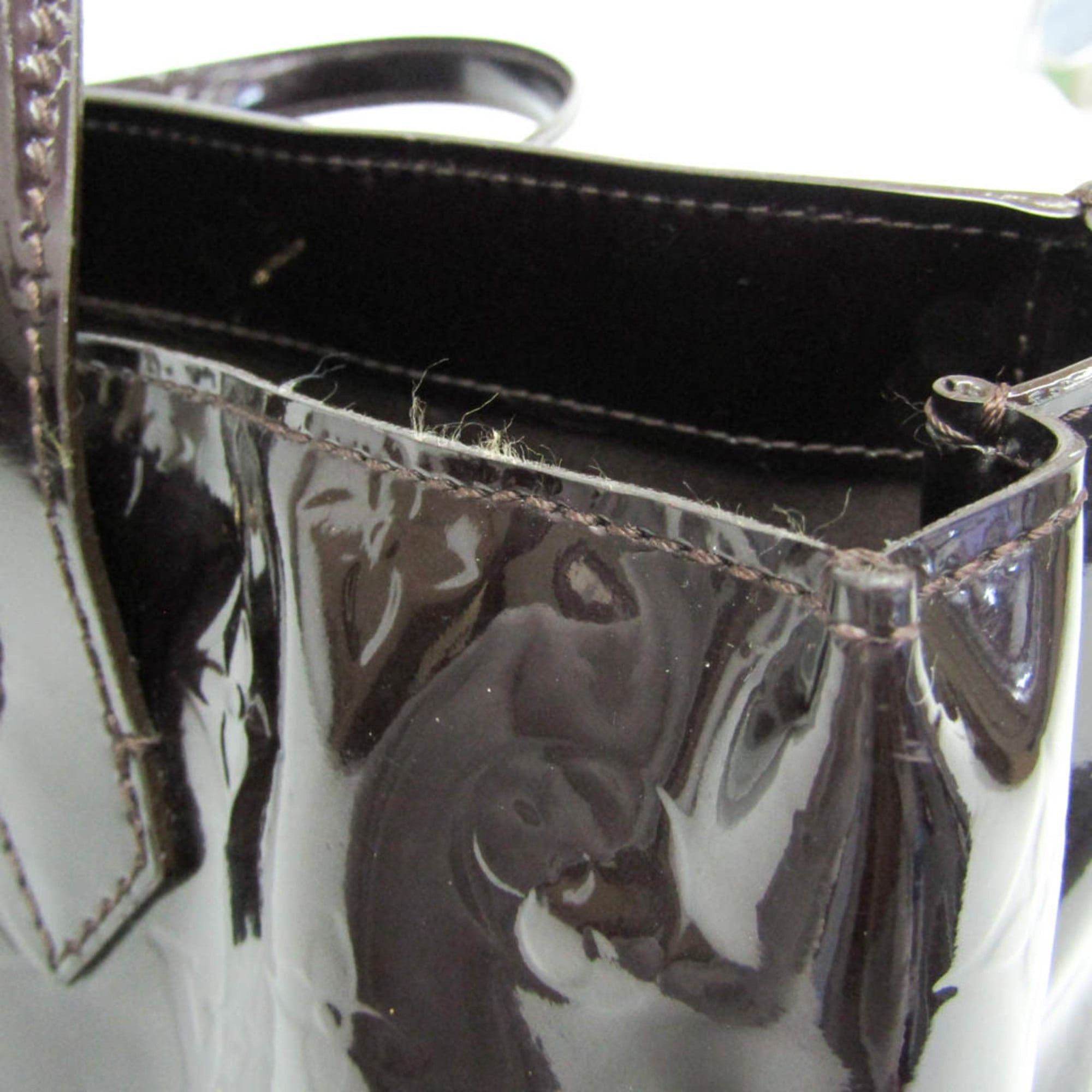 Louis Vuitton Louis Vuitton Monogram Vernis Wilshire PM M93641 Women's Handbag Amarante Size ONE SIZE - 10 Thumbnail
