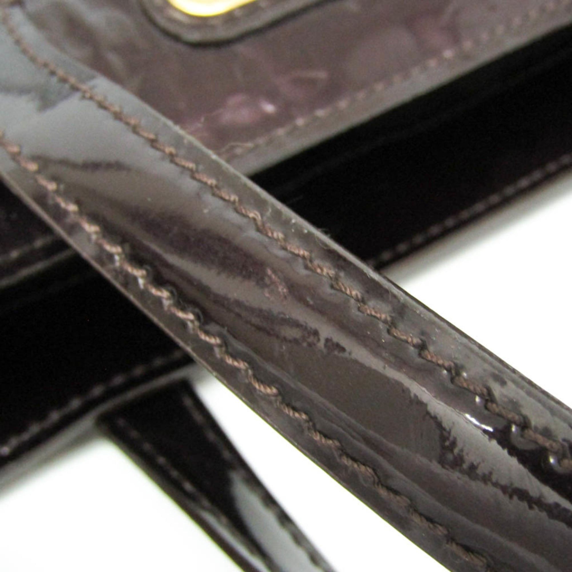 Louis Vuitton Louis Vuitton Monogram Vernis Wilshire PM M93641 Women's Handbag Amarante Size ONE SIZE - 13 Thumbnail