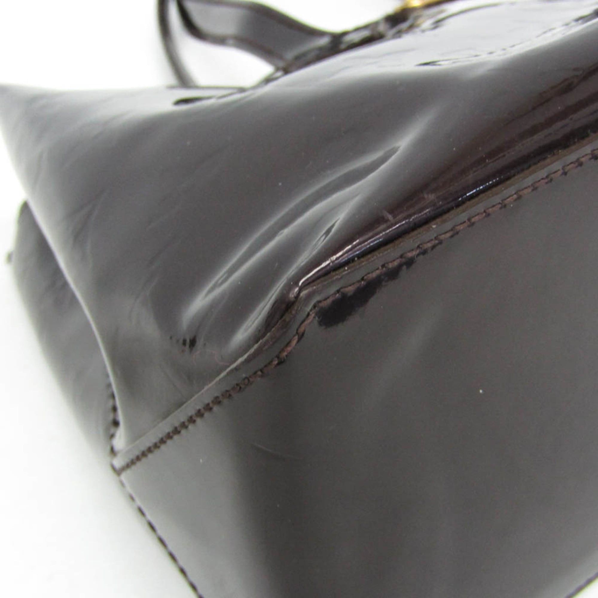 Louis Vuitton Louis Vuitton Monogram Vernis Wilshire PM M93641 Women's Handbag Amarante Size ONE SIZE - 5 Thumbnail