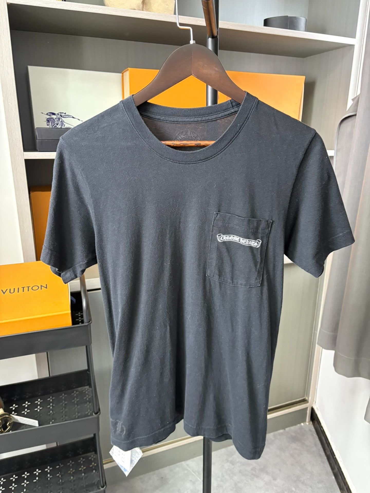 Chrome Hearts Chrome Hearts Scroll Logo Pocket T-Shirt S Size US S / EU 44-46 / 1 - 2 Thumbnail