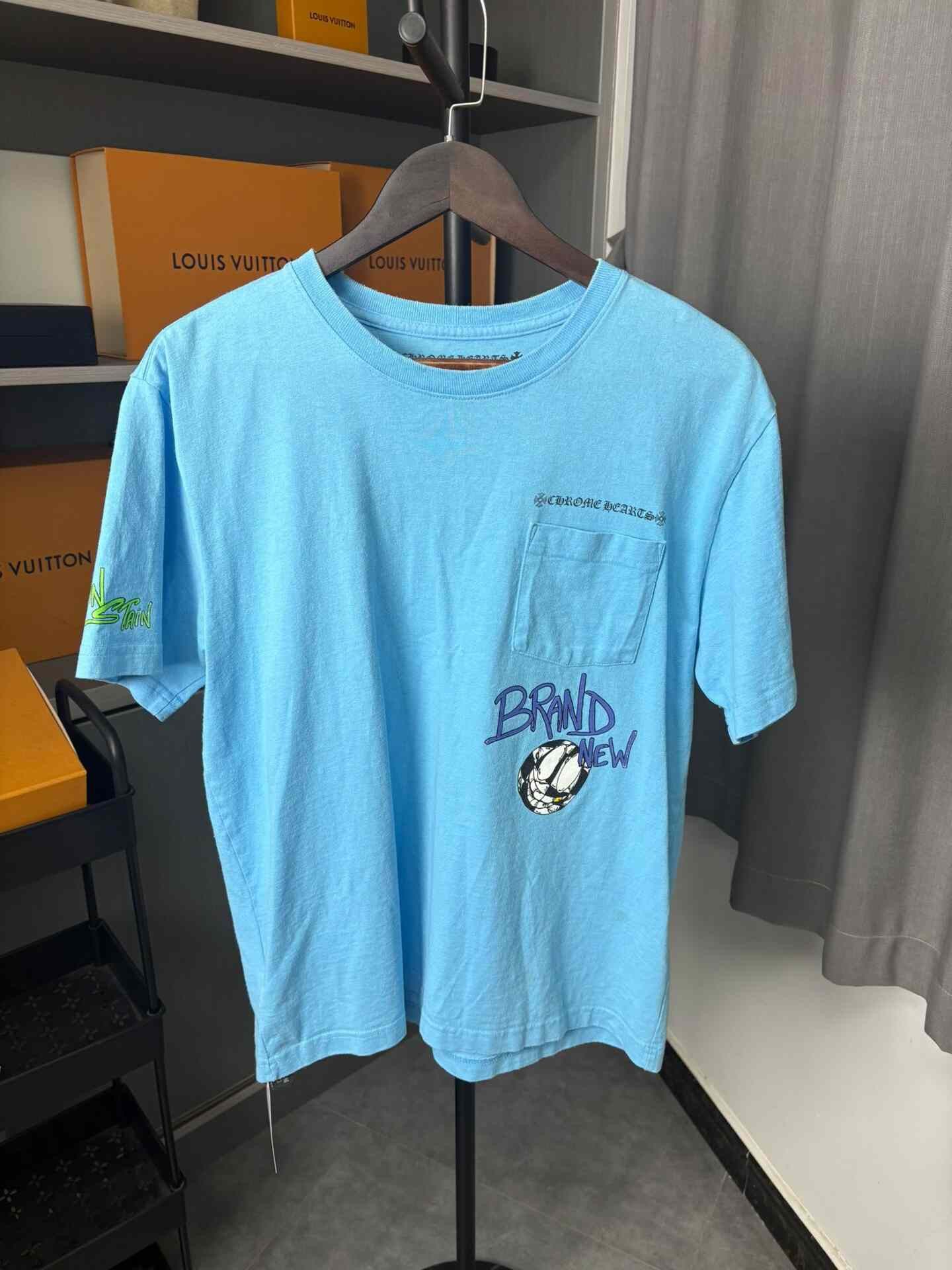 Chrome Hearts Chrome Hearts x Matty Boy Blue Brain New T-Shirt L Size US L / EU 52-54 / 3 - 2 Thumbnail
