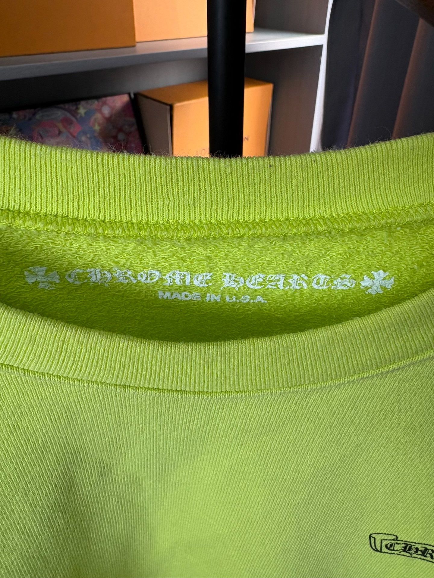 Chrome Hearts Chrome Hearts Matty Boy Lime Green Sweatshirt XL Size US XL / EU 56 / 4 - 4 Thumbnail