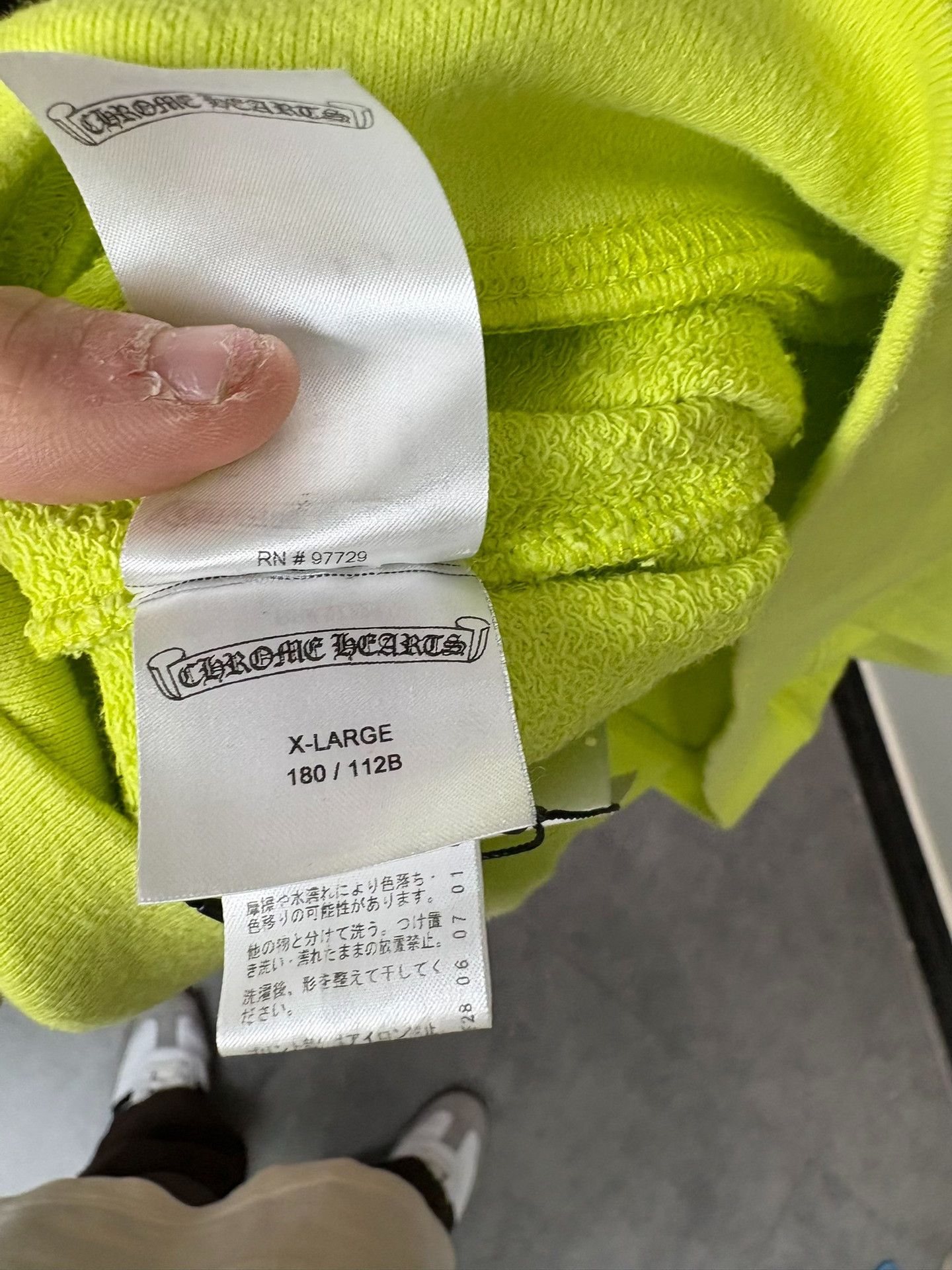 Chrome Hearts Chrome Hearts Matty Boy Lime Green Sweatshirt XL Size US XL / EU 56 / 4 - 7 Thumbnail