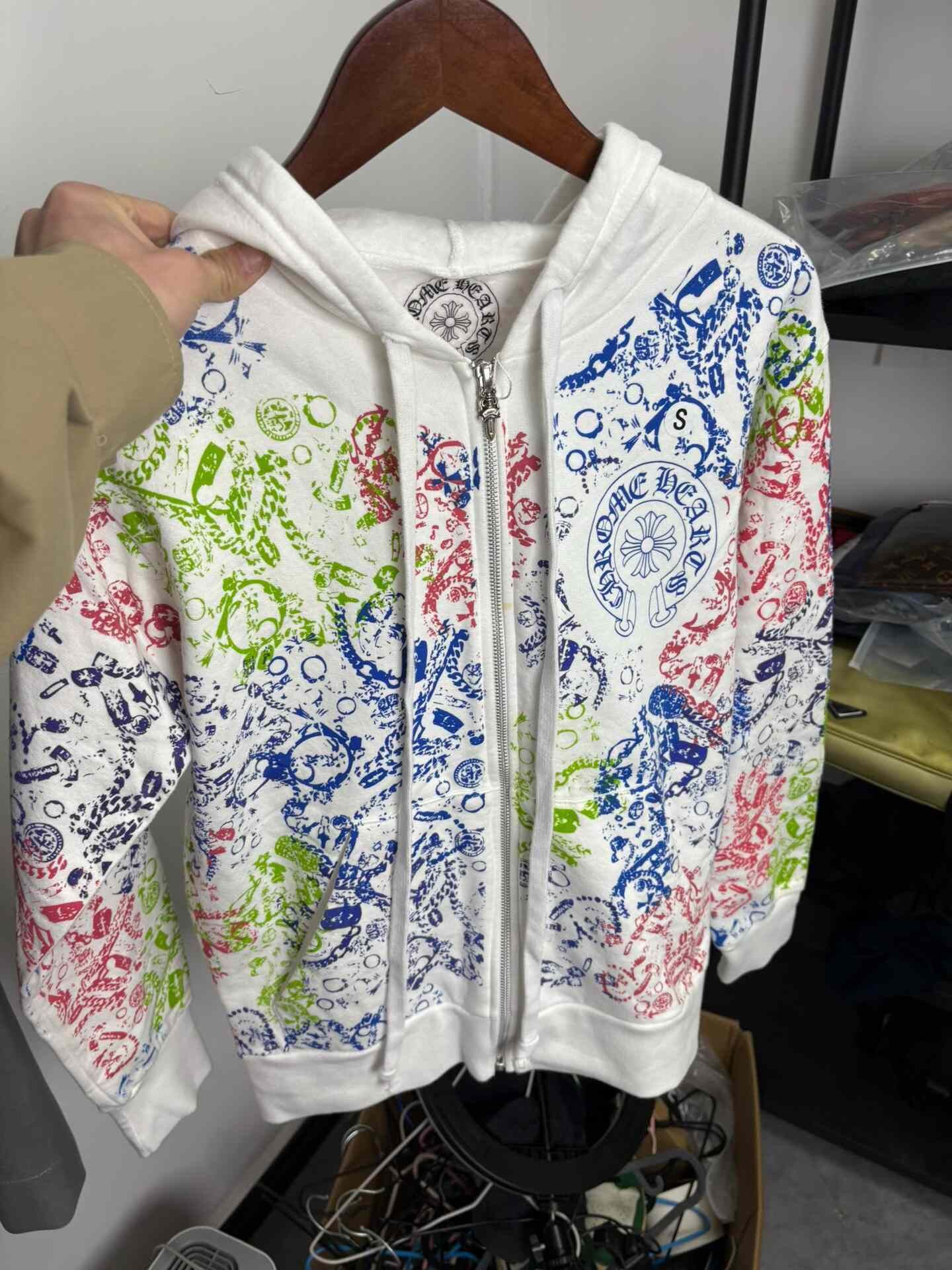 Chrome Hearts Chrome Hearts Multicolor Print Zip-Up Hoodie S Size US S / EU 44-46 / 1 - 9 Thumbnail