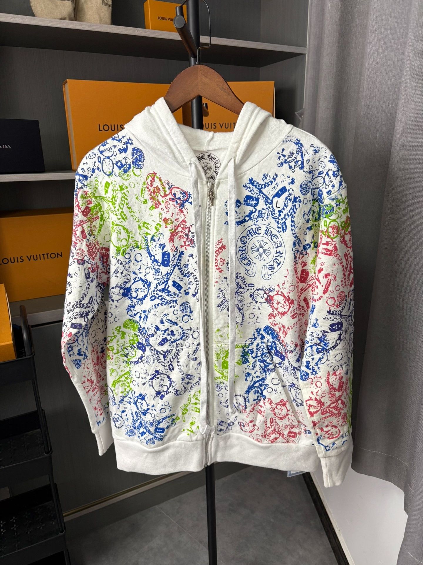 Chrome Hearts Chrome Hearts Colorful Graffiti Zip-Up Hoodie L Size US L / EU 52-54 / 3 - 2 Thumbnail
