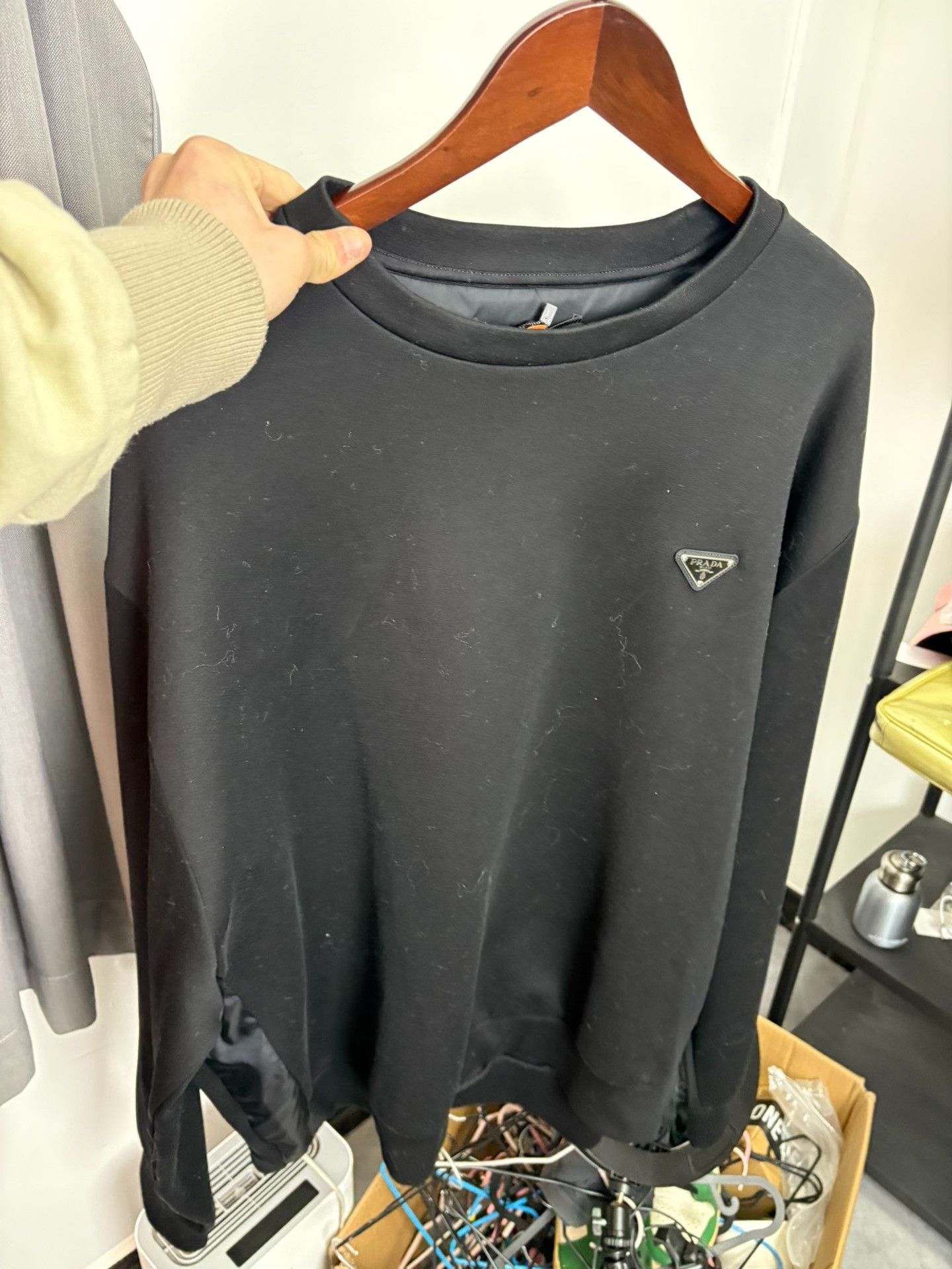Prada Prada Triangle Logo Sweatshirt XL Size US XL / EU 56 / 4 - 8 Thumbnail