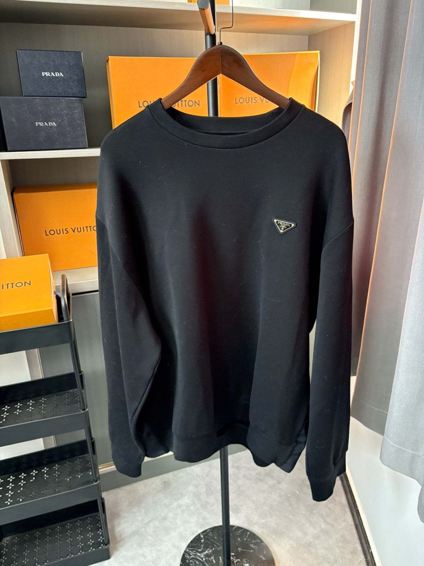 Prada Prada Triangle Logo Sweatshirt XL Size US XL / EU 56 / 4 - 2 Thumbnail