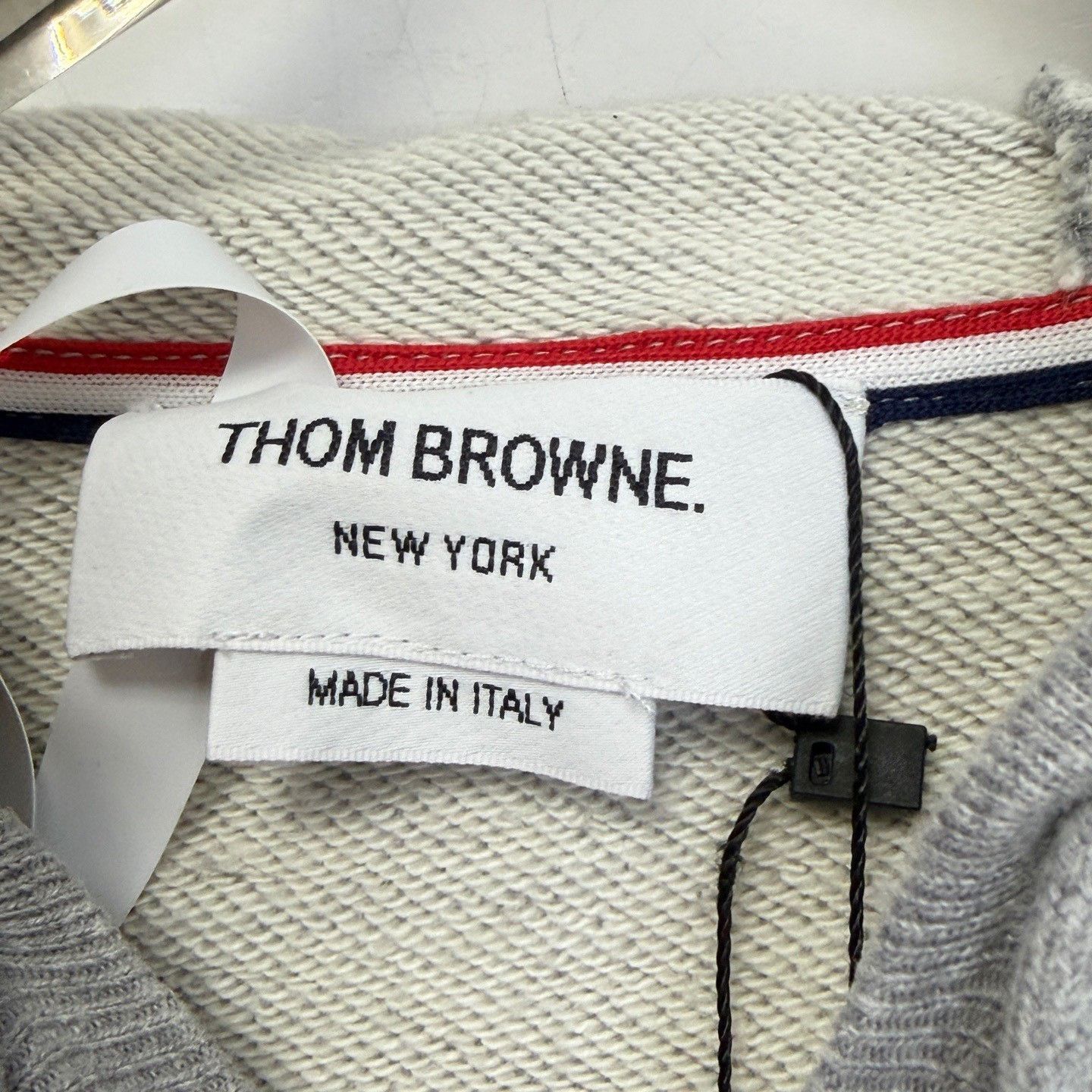Thom Browne Thom Browne Gray 4-Bar Stripe Zip Hoodie Size 0 Size US XS / EU 42 / 0 - 4 Thumbnail