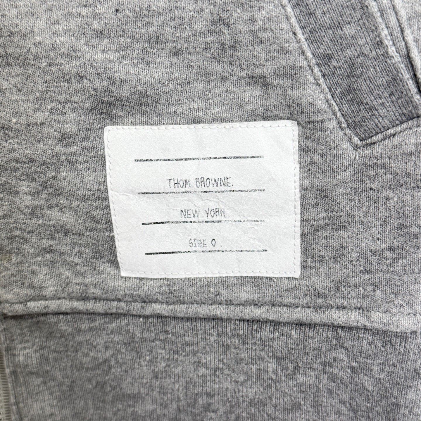 Thom Browne Thom Browne Gray 4-Bar Stripe Zip Hoodie Size 0 Size US XS / EU 42 / 0 - 3 Thumbnail