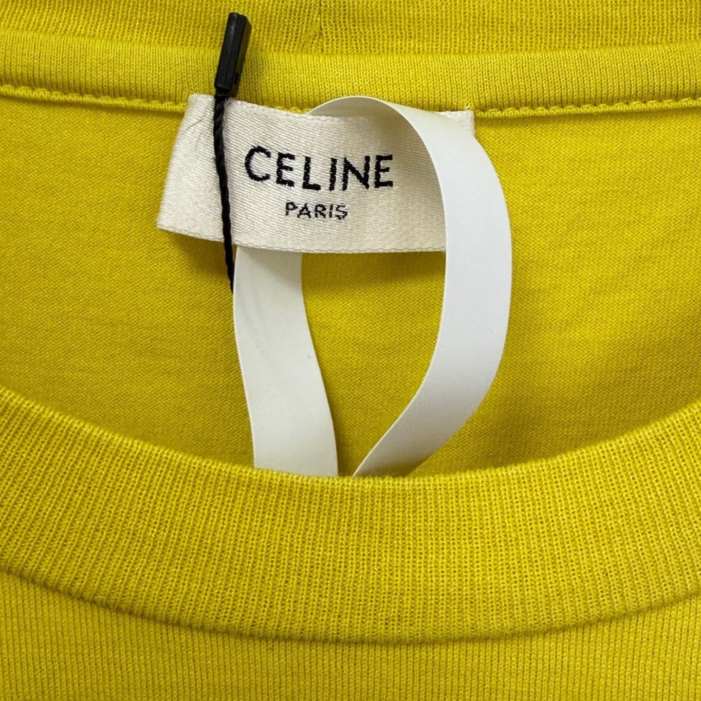 Celine Celine Yellow Logo Print T-Shirt XL Size US XL / EU 56 / 4 - 3 Thumbnail