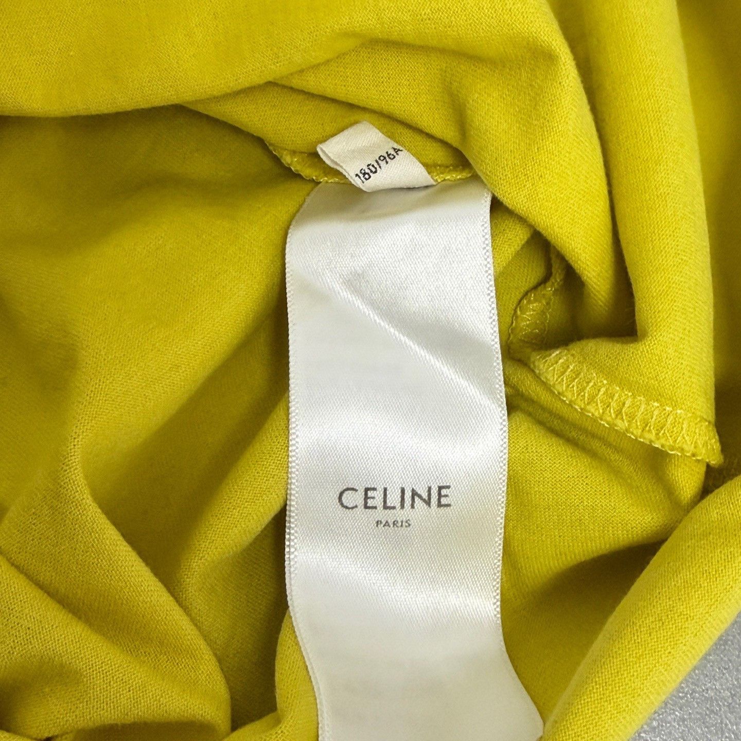 Celine Celine Yellow Logo Print T-Shirt XL Size US XL / EU 56 / 4 - 6 Thumbnail