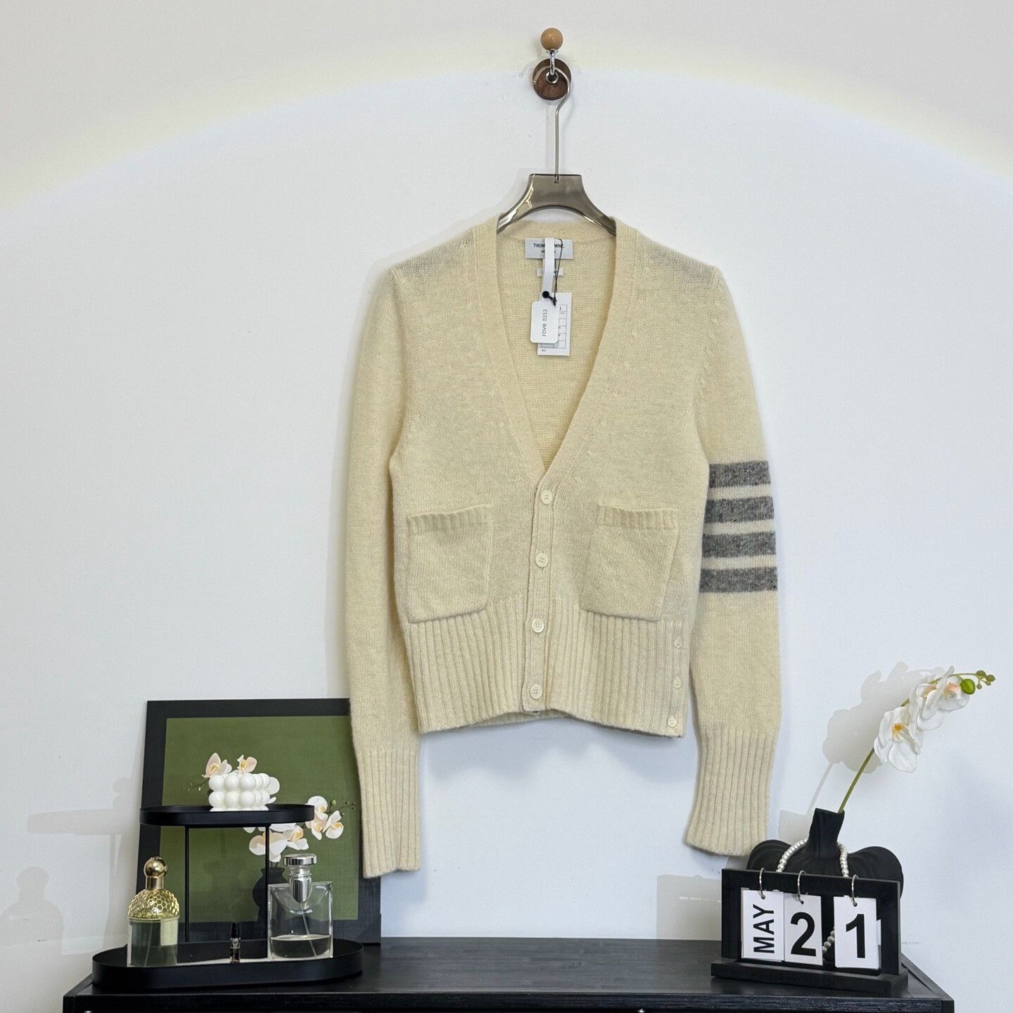 Thom Browne Thom Browne 4-Bar Mohair Wool Cardigan Size 1 Size US S / EU 44-46 / 1 - 2 Thumbnail