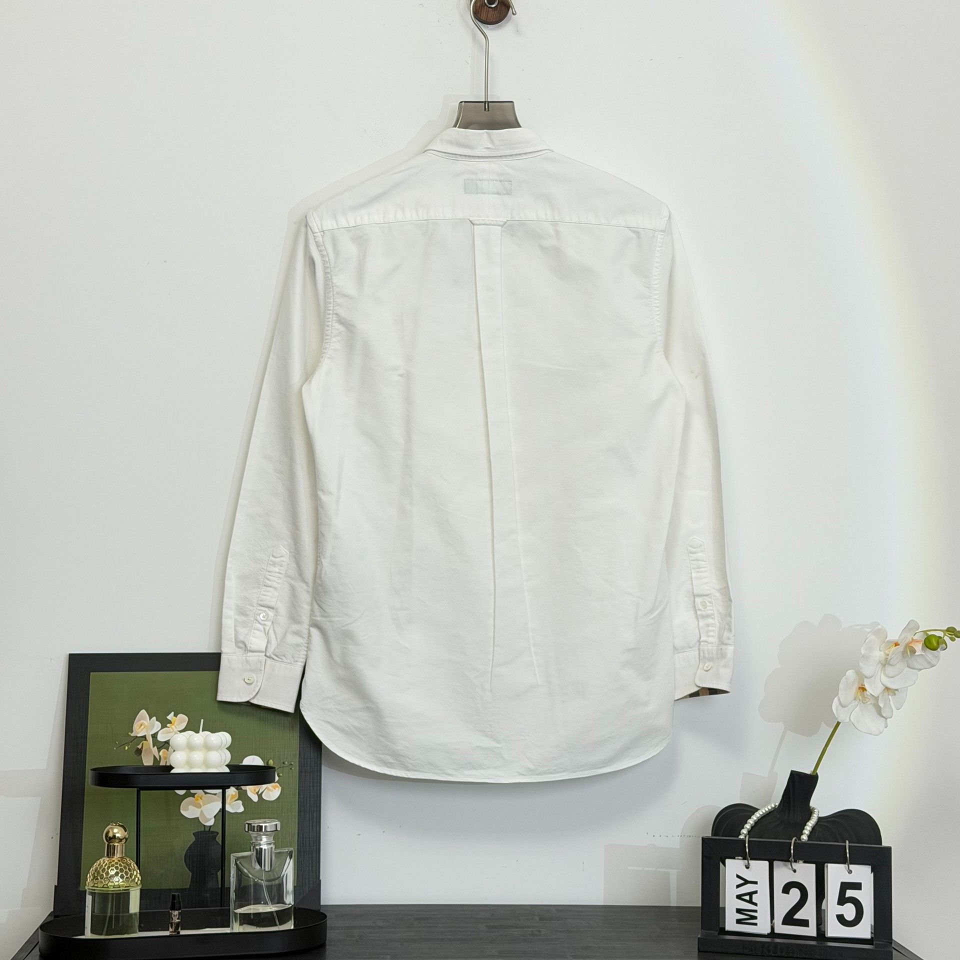 Burberry Burberry Tonal Logo Embroidered White Shirt Size M Size US M / EU 48-50 / 2 - 5 Thumbnail