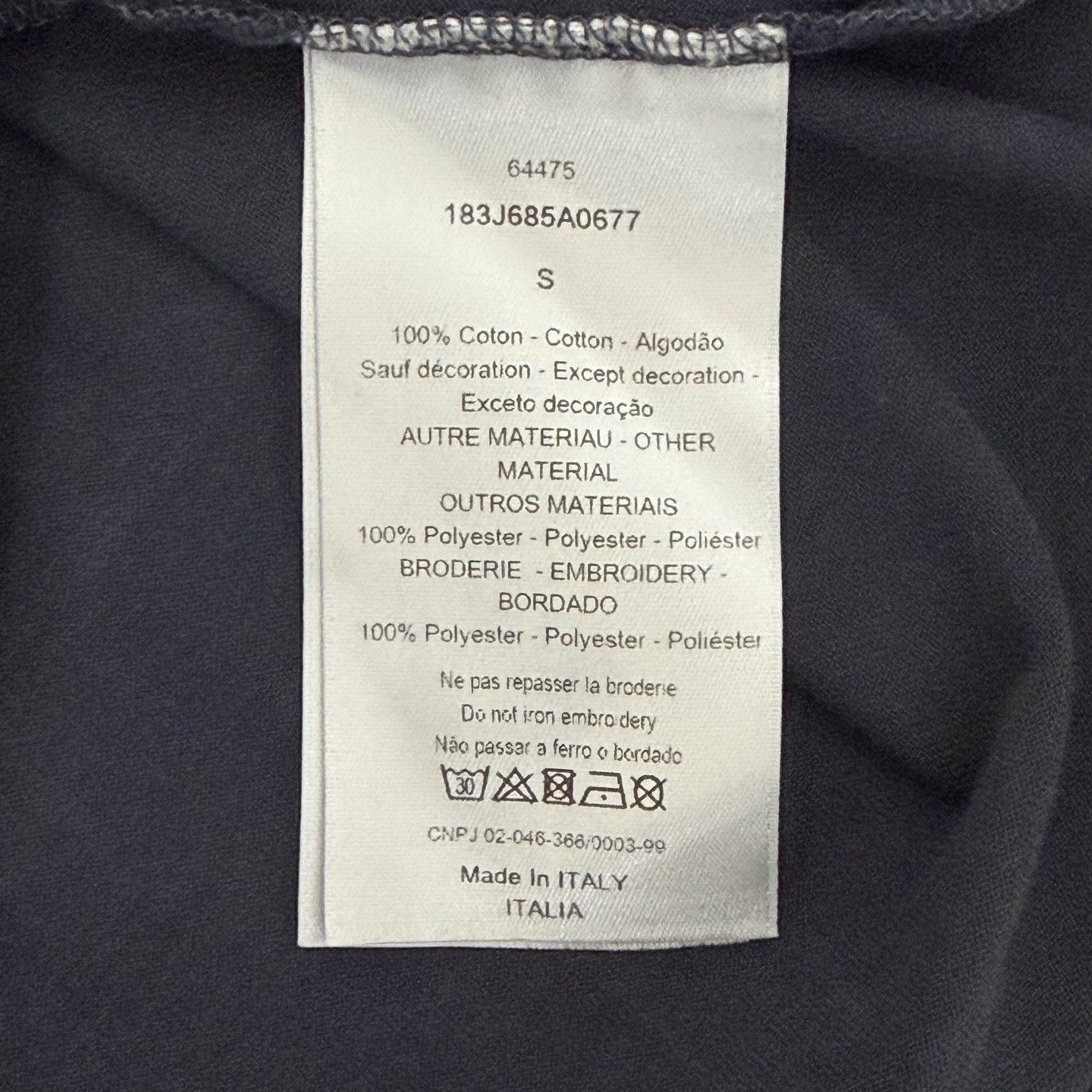Dior Dior Logo Print T-Shirt Size S Size US S / EU 44-46 / 1 - 6 Thumbnail
