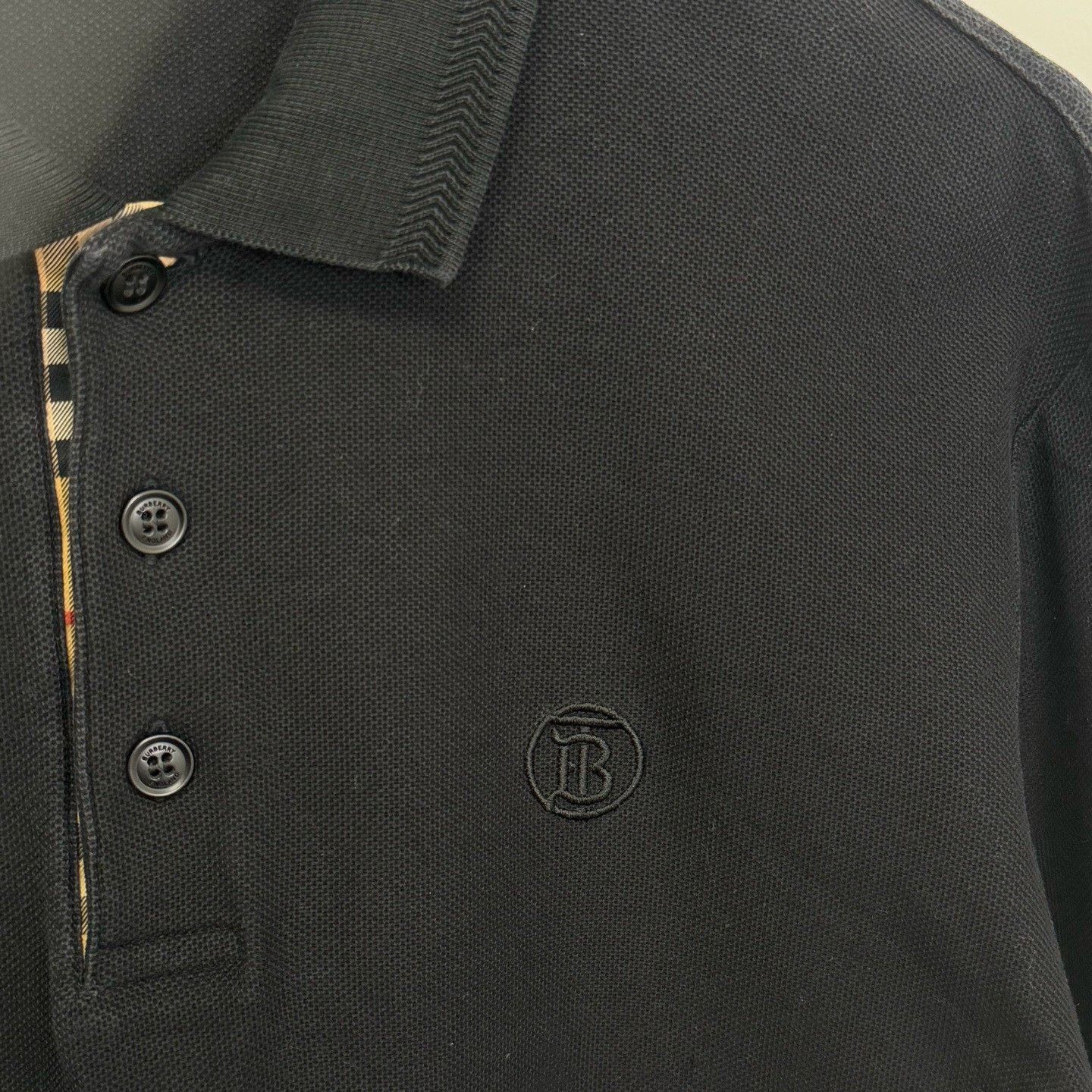 Burberry Burberry TB Monogram Long Sleeve Polo XL Size US XL / EU 56 / 4 - 5 Thumbnail