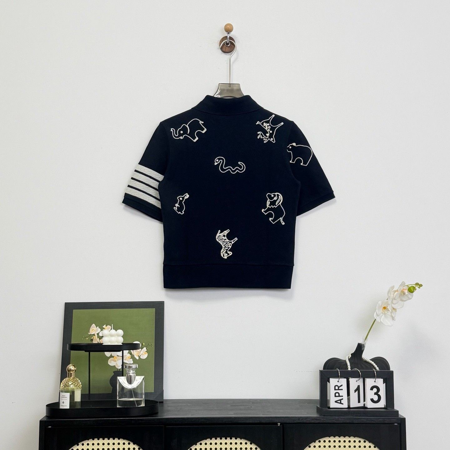 Thom Browne Thom Browne Animal Embroidery 4-Bar Polo Size 0 Size US XS / EU 42 / 0 - 5 Thumbnail