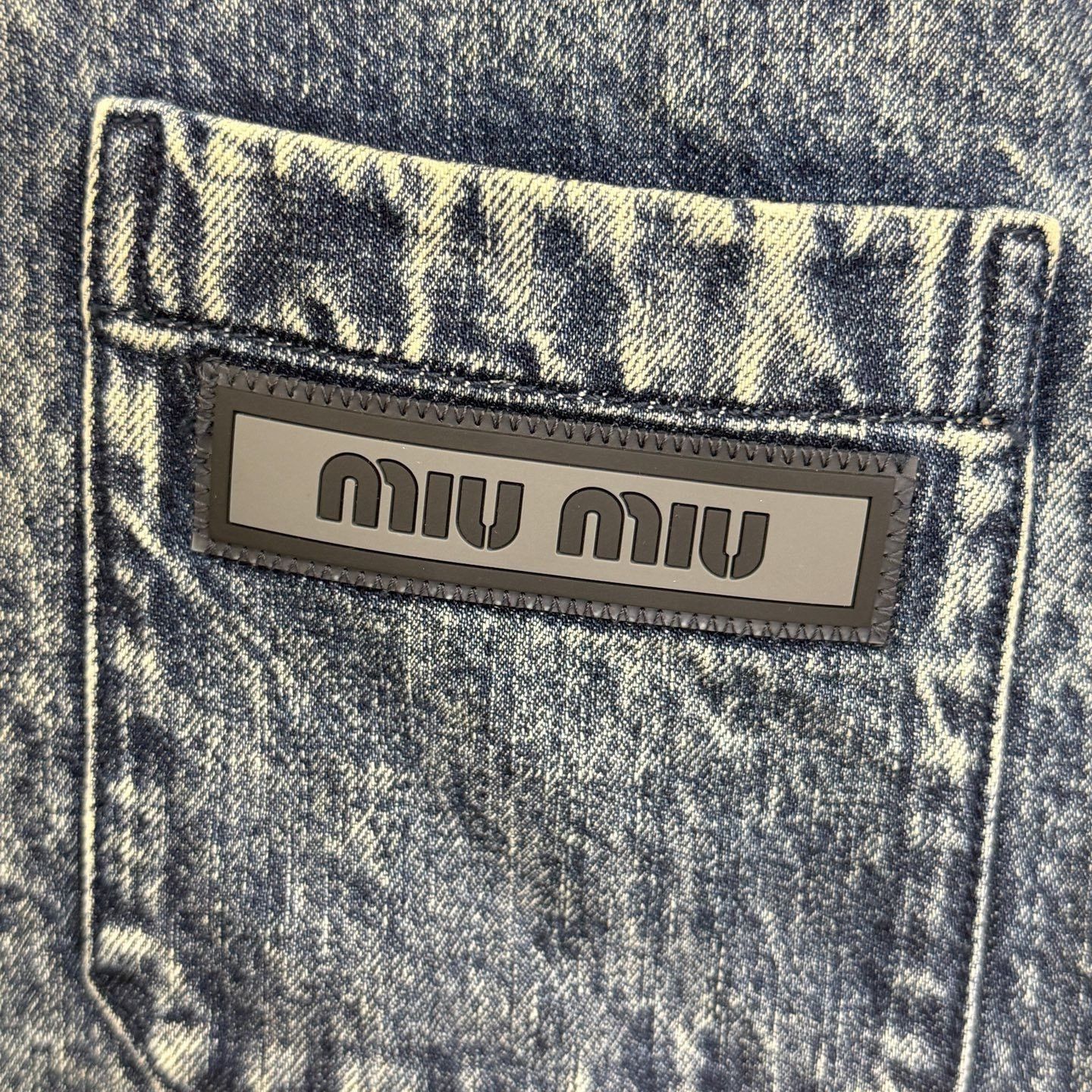 Miu Miu Miu Miu Acid Wash Denim Jacket IT 38 Size XS / US 0-2 / IT 36-38 - 5 Thumbnail