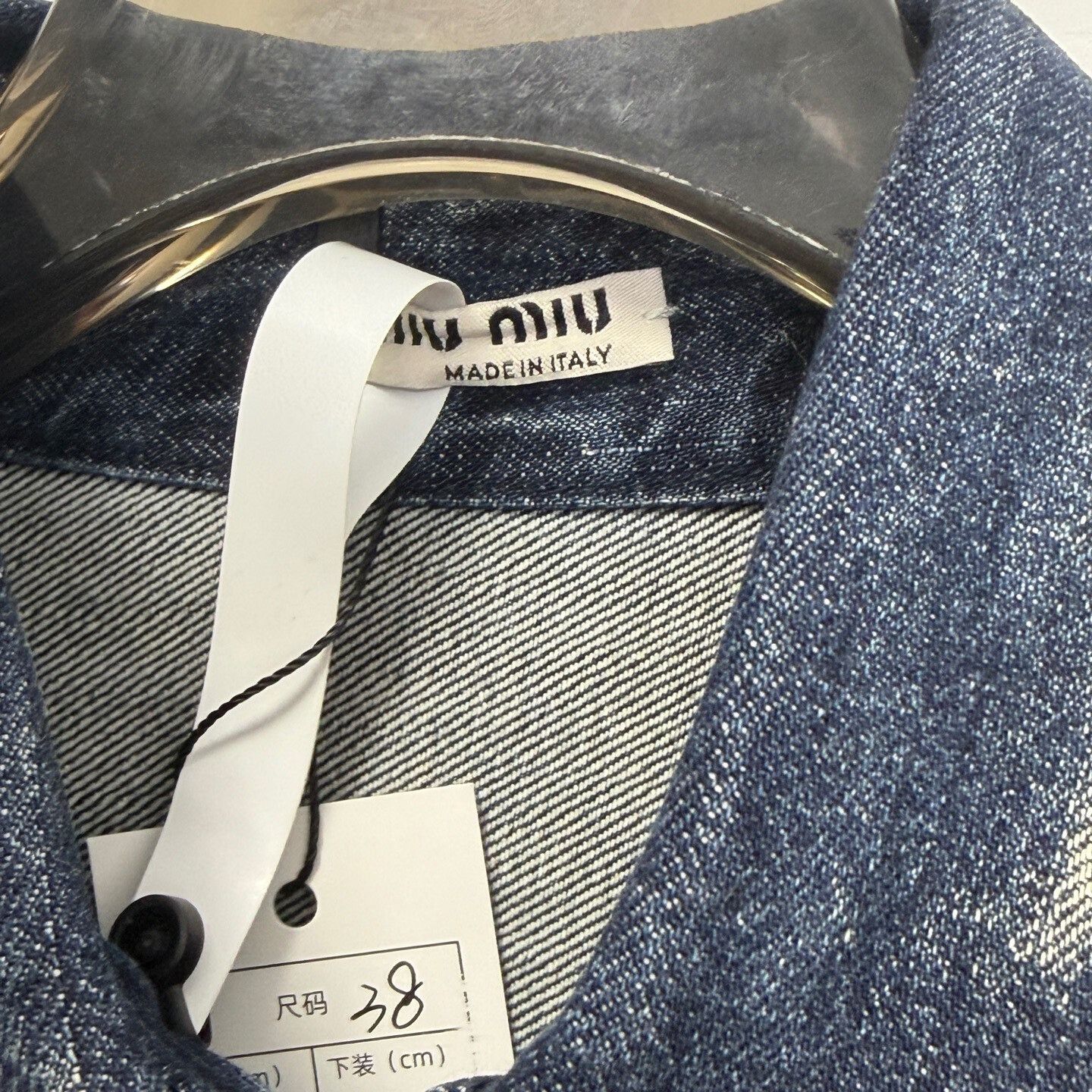 Miu Miu Miu Miu Acid Wash Denim Jacket IT 38 Size XS / US 0-2 / IT 36-38 - 3 Thumbnail