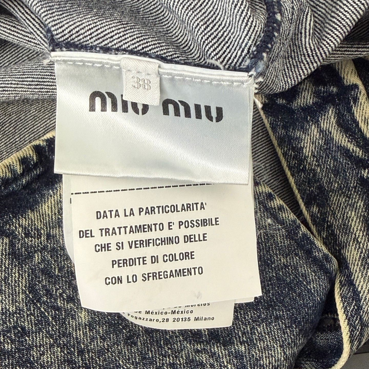 Miu Miu Miu Miu Acid Wash Denim Jacket IT 38 Size XS / US 0-2 / IT 36-38 - 7 Thumbnail