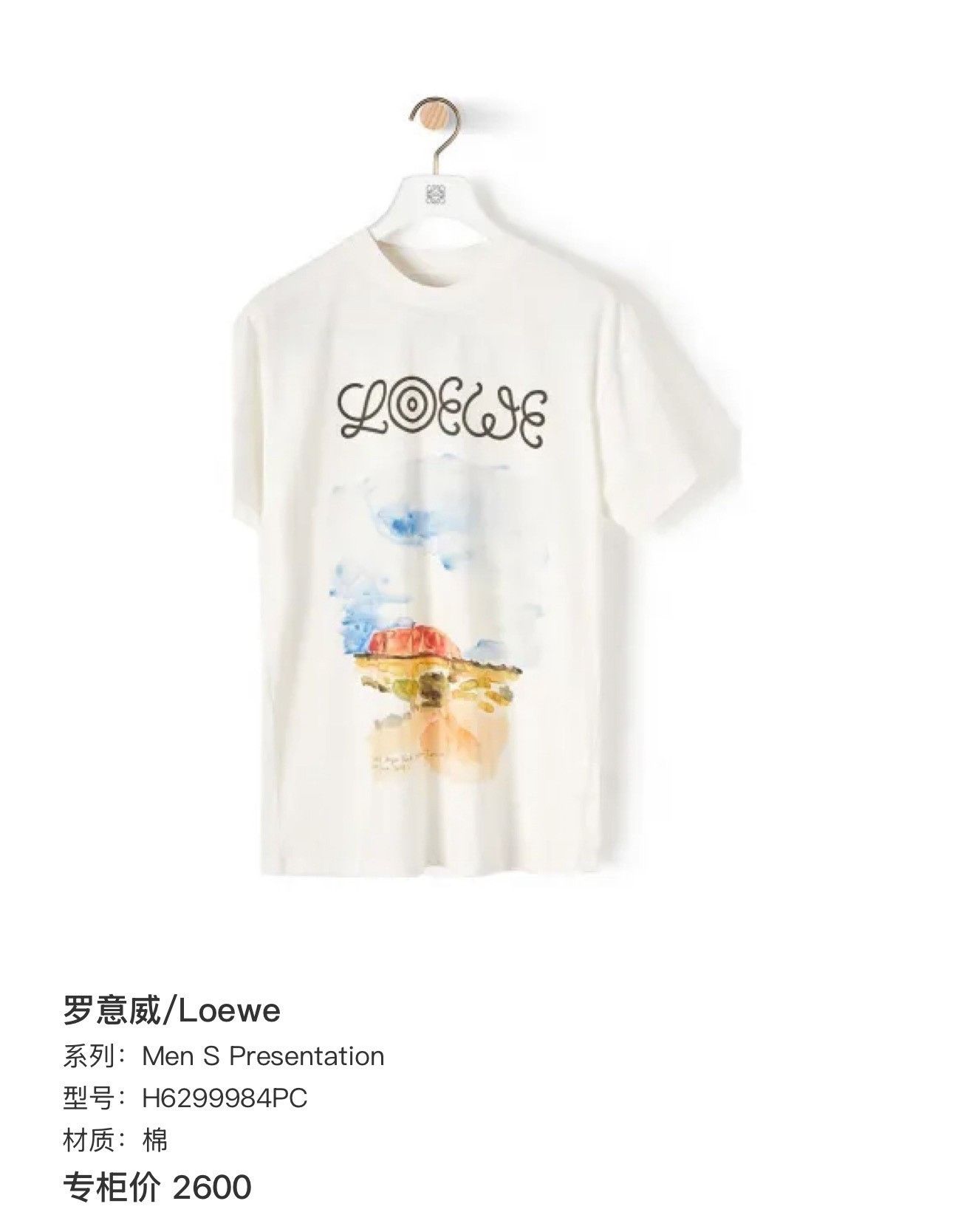 Loewe Loewe Painted Sky Graphic T-Shirt S Size US S / EU 44-46 / 1 - 8 Thumbnail