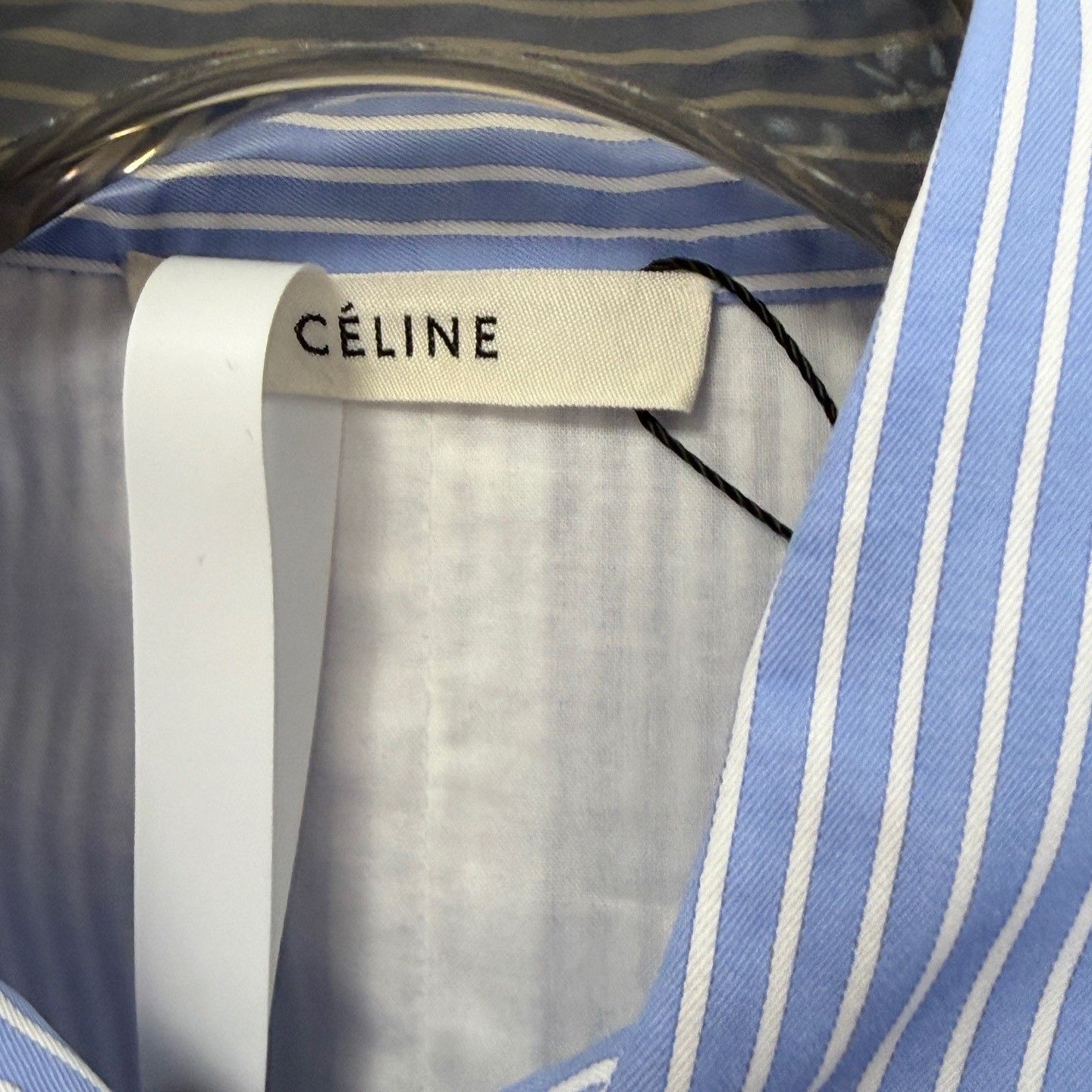 Celine Celine Striped Colorblock Button Up Shirt 34 Size XS / US 0-2 / IT 36-38 - 3 Thumbnail