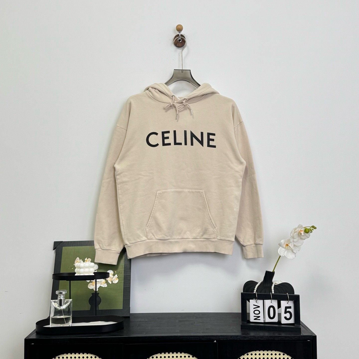Celine Celine Logo Print Hoodie Size M Size US M / EU 48-50 / 2 - 2 Thumbnail