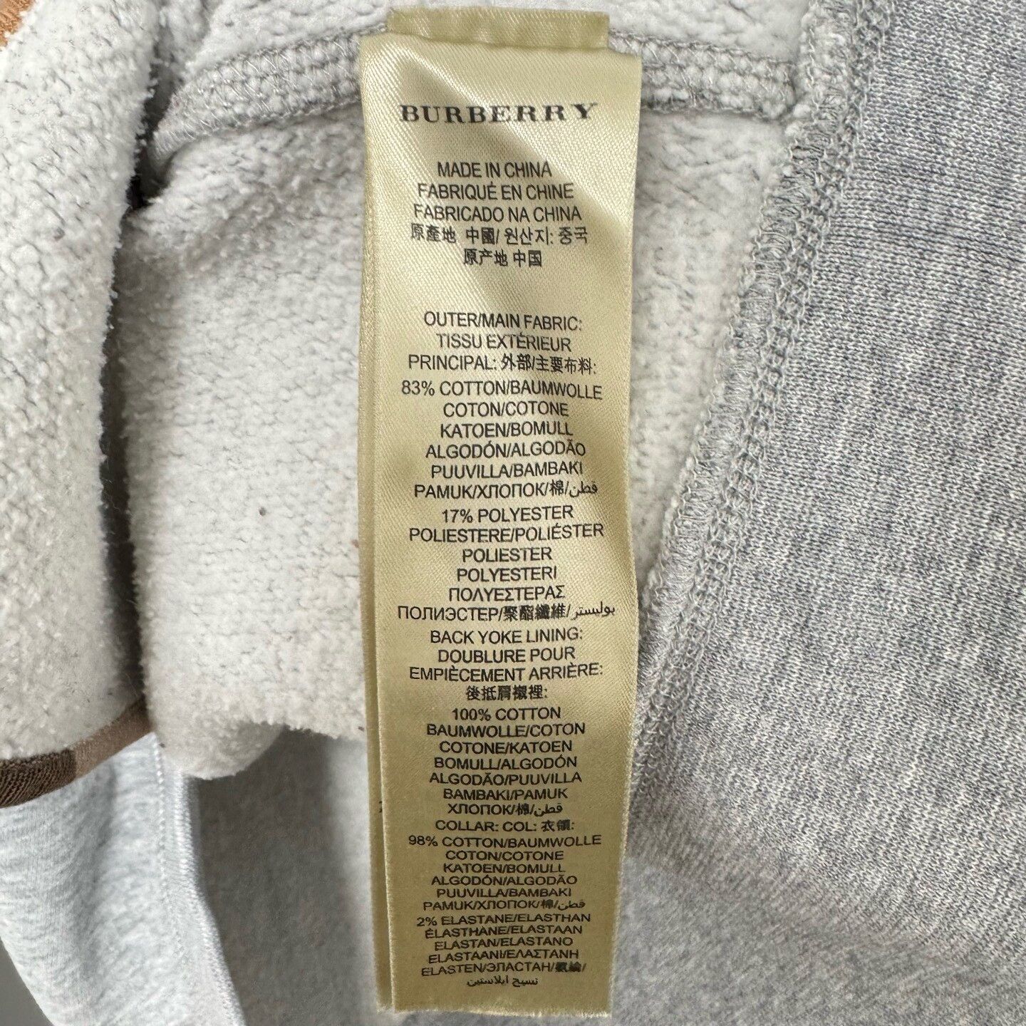Burberry Burberry Brit Check Lined Zip Up Sweater Size M Size US M / EU 48-50 / 2 - 6 Thumbnail