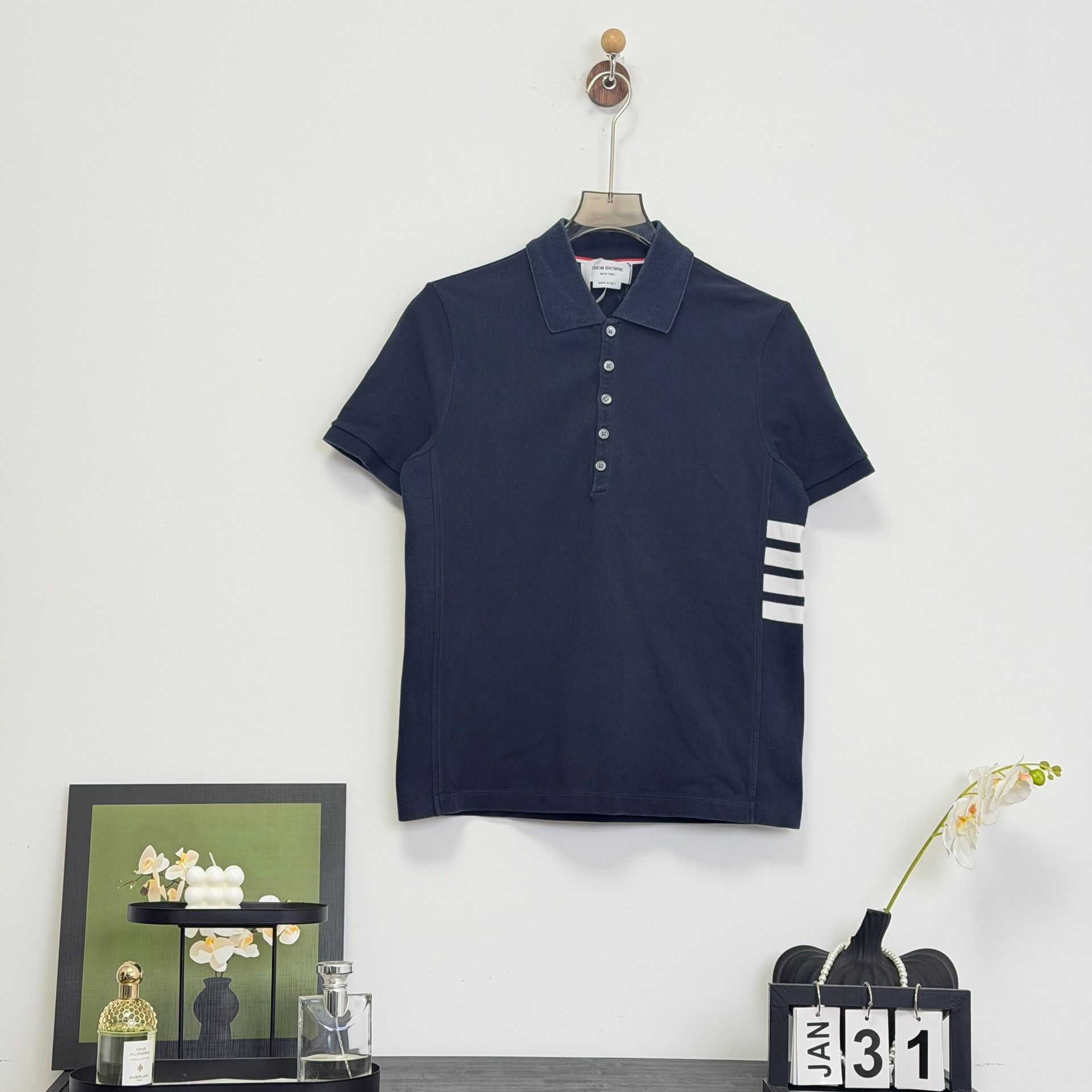 Thom Browne Thom Browne Four-Bar Polo Shirt Size 1 Size US S / EU 44-46 / 1 - 2 Thumbnail