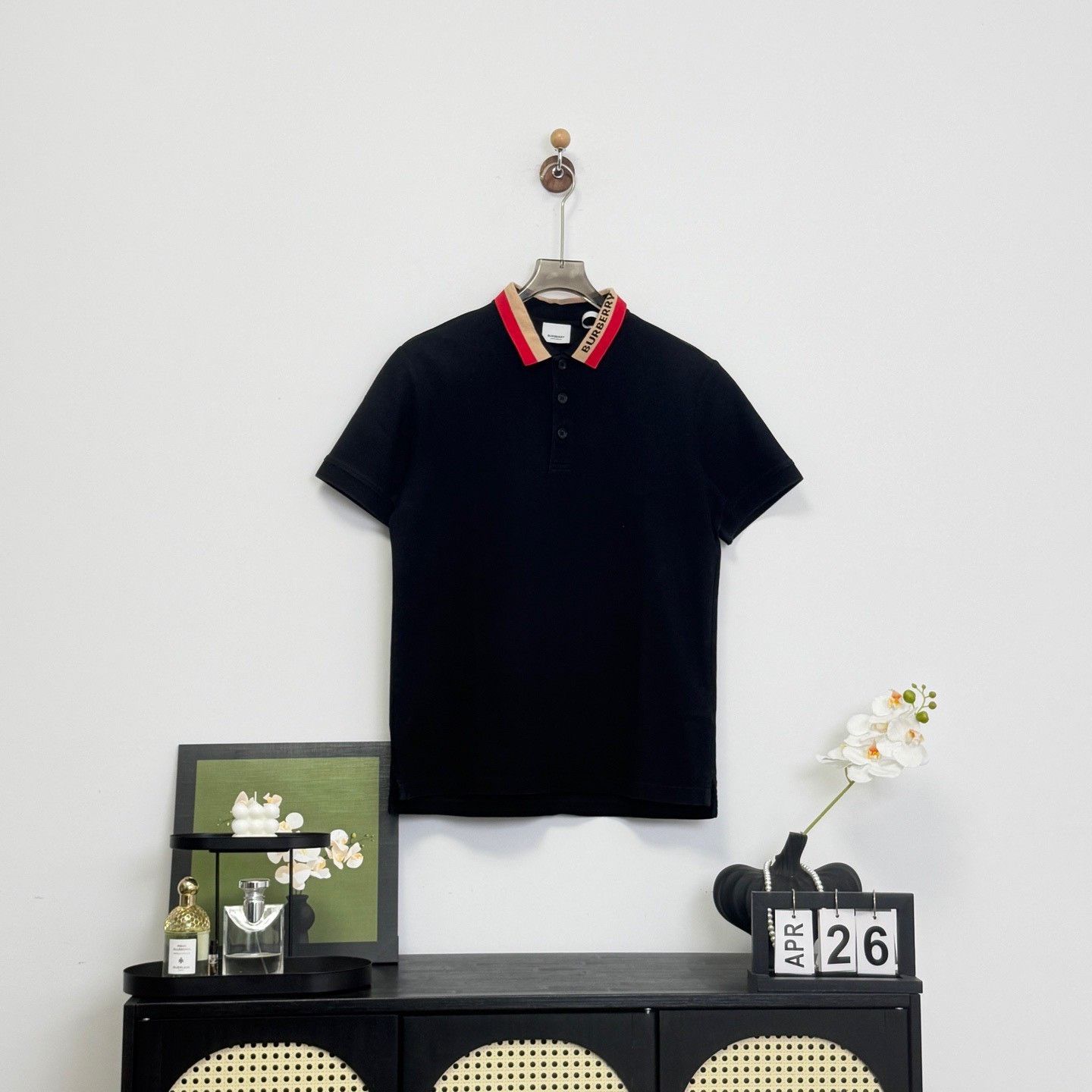 Burberry Burberry Collar Logo Short Sleeve Polo Size M Size US M / EU 48-50 / 2 - 2 Thumbnail