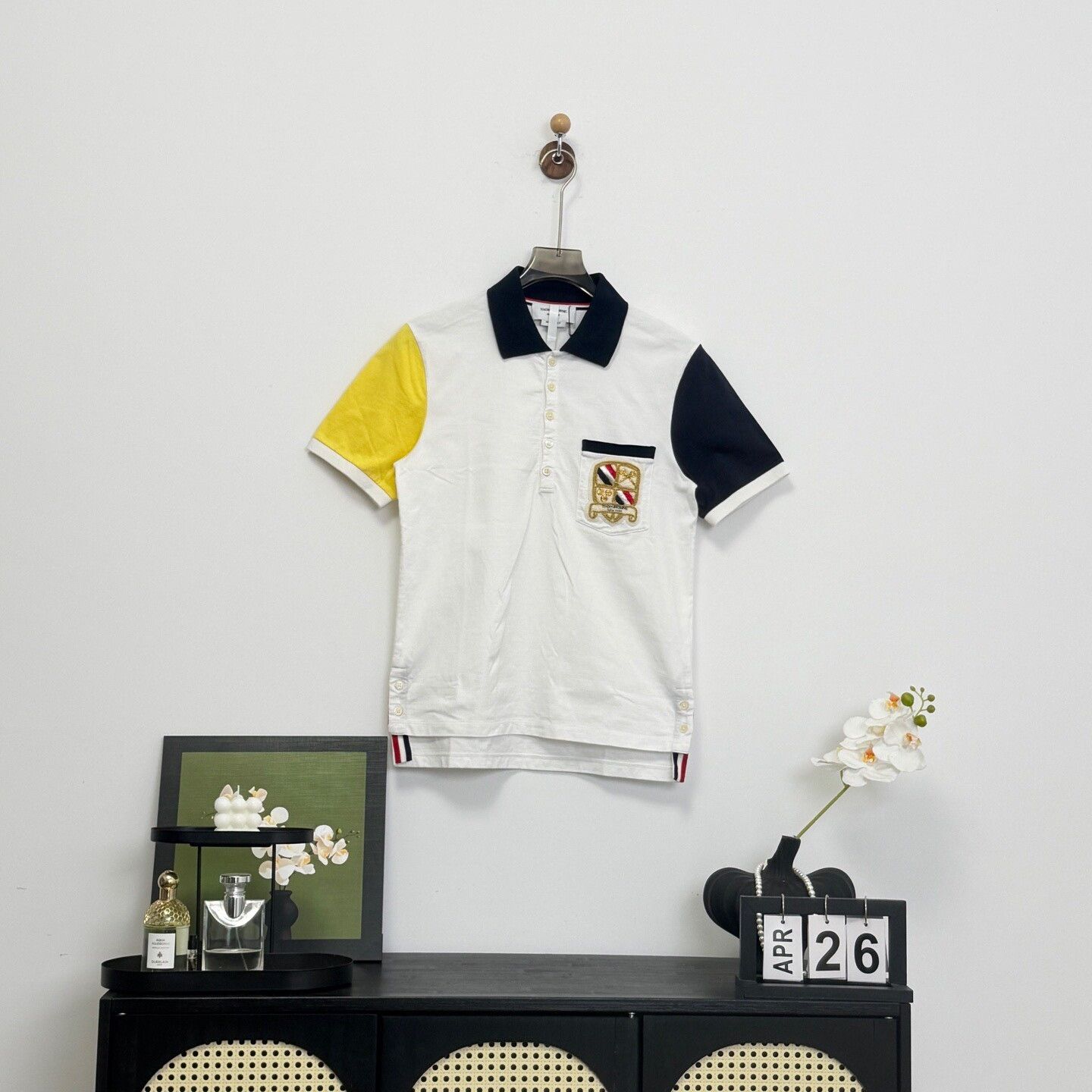 Thom Browne Thom Browne Colorblock Embroidered Logo Polo Size 0 Size US XS / EU 42 / 0 - 2 Thumbnail
