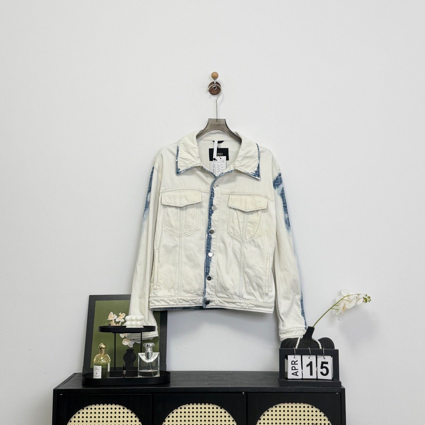 Fendi Fendi Shaded FF Logo Denim Jacket Size 48 Size US M / EU 48-50 / 2 - 2 Thumbnail