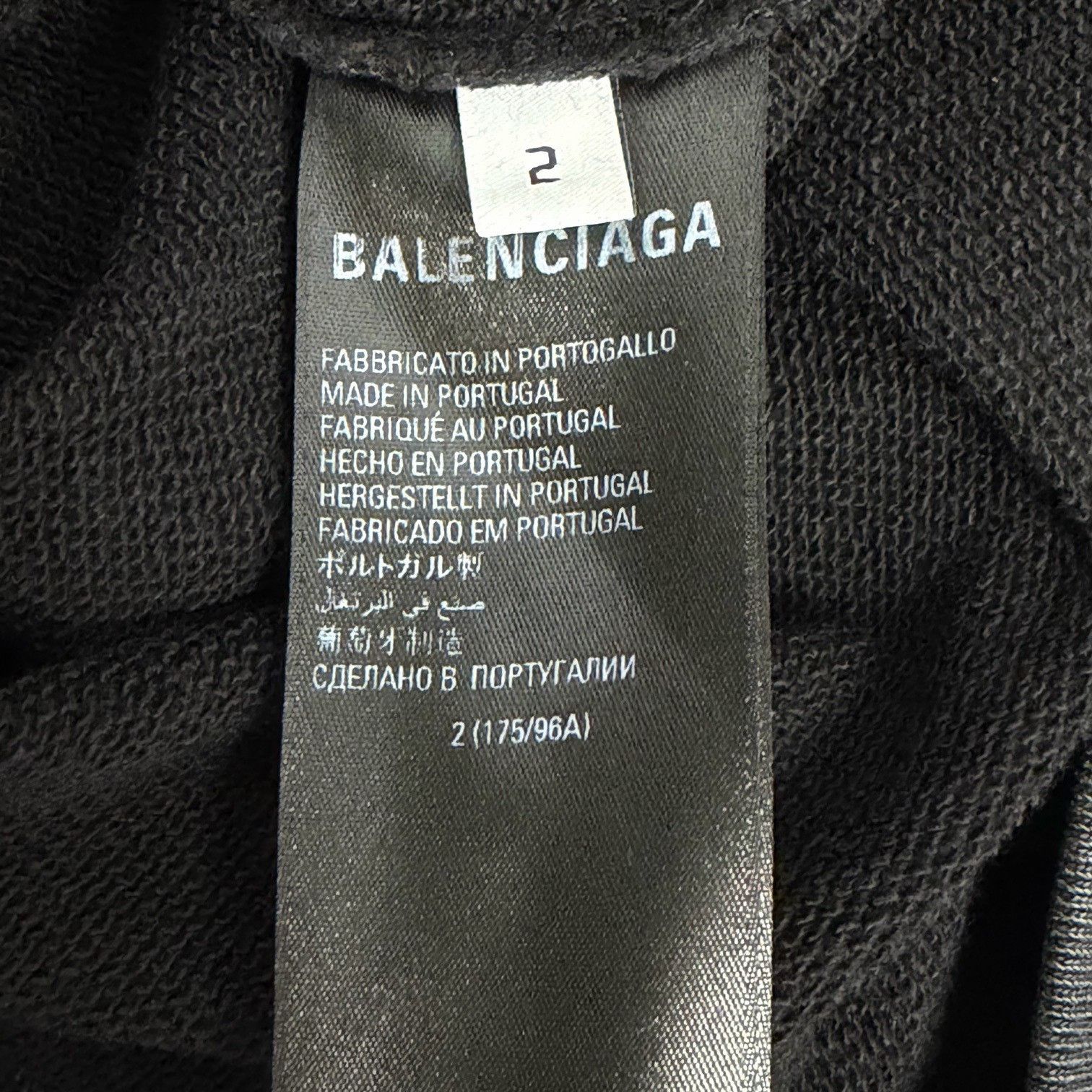 Balenciaga Balenciaga Washed Logo Graphic Hoodie Size 2 Size US M / EU 48-50 / 2 - 6 Thumbnail