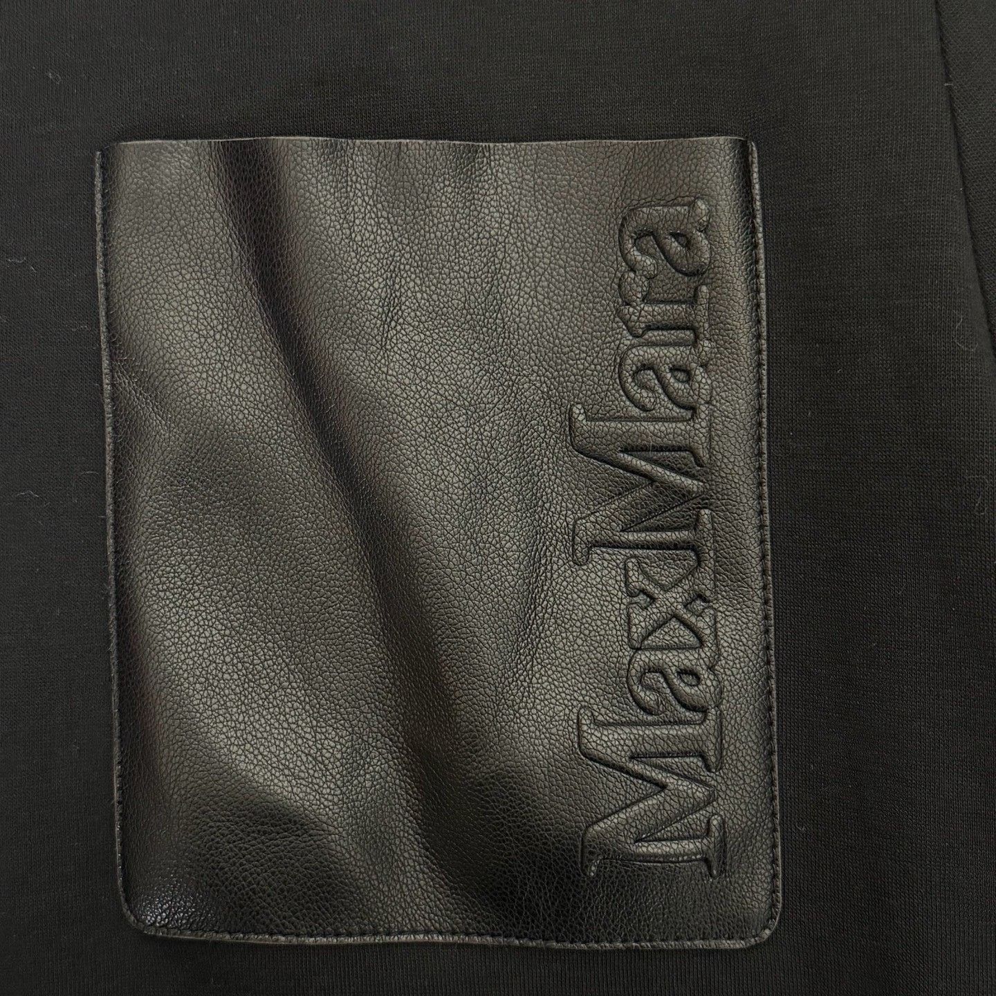Max Mara Max Mara Leather Logo Pocket Sweatshirt Size L Size L / US 10 / IT 46 - 6 Thumbnail