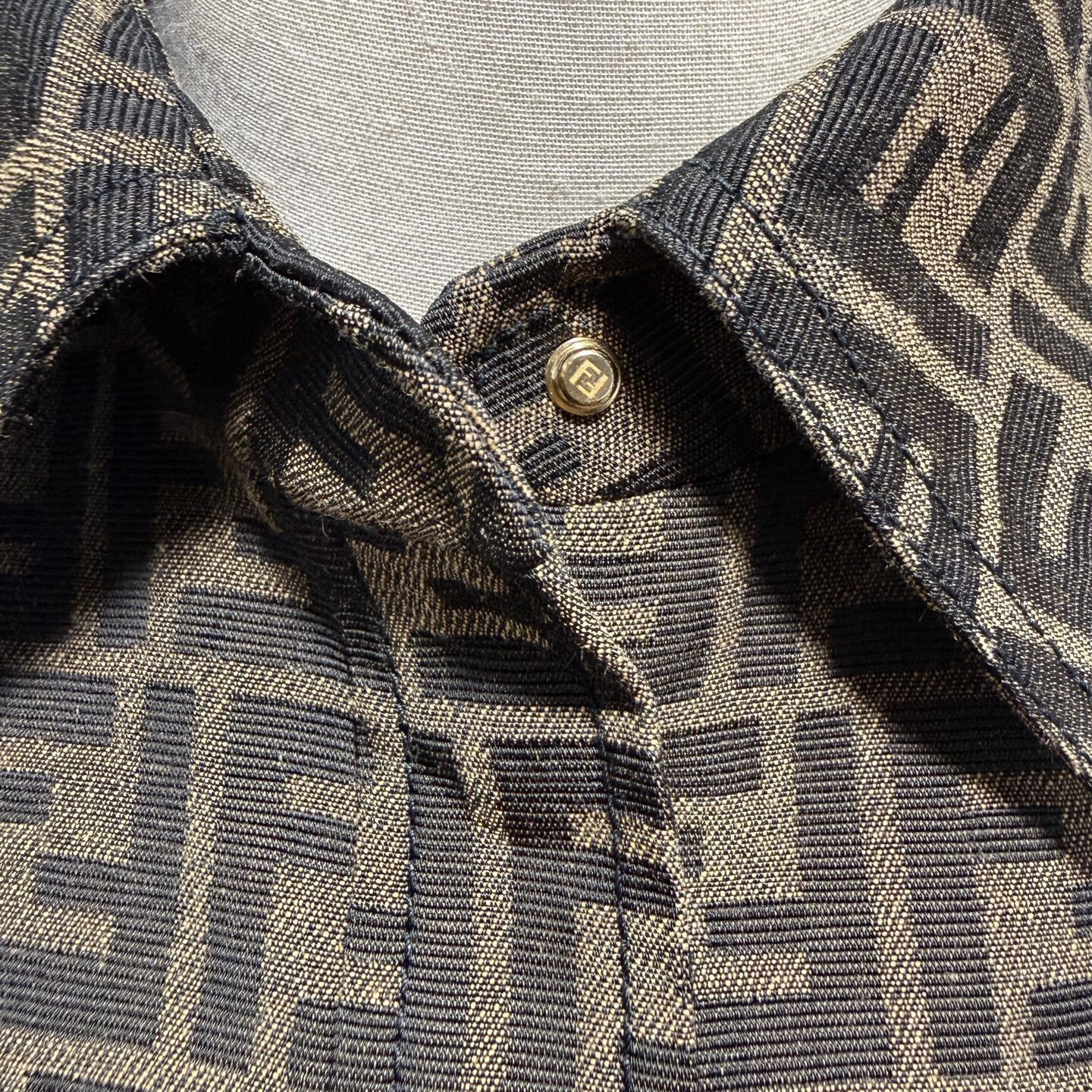 Fendi Fendi FF Monogram Shirt Jacket IT 38 Size XS / US 0-2 / IT 36-38 - 4 Thumbnail