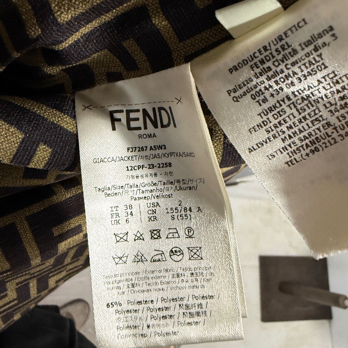 Fendi Fendi FF Monogram Shirt Jacket IT 38 Size XS / US 0-2 / IT 36-38 - 7 Thumbnail
