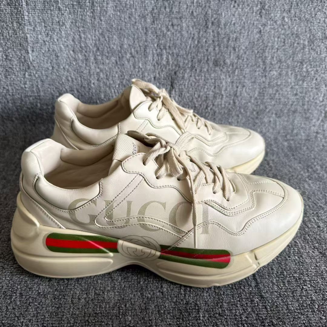 Gucci Gucci Logo Stripe Rhyton Sneakers 43 Size US 10 / EU 43 - 4 Thumbnail