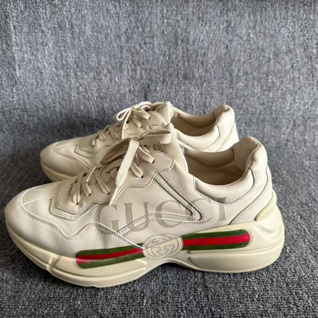 Gucci Gucci Logo Stripe Rhyton Sneakers 43 Size US 10 / EU 43 - 2 Thumbnail