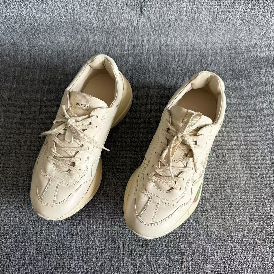 Gucci Gucci Logo Stripe Rhyton Sneakers 43 Size US 10 / EU 43 - 5 Thumbnail