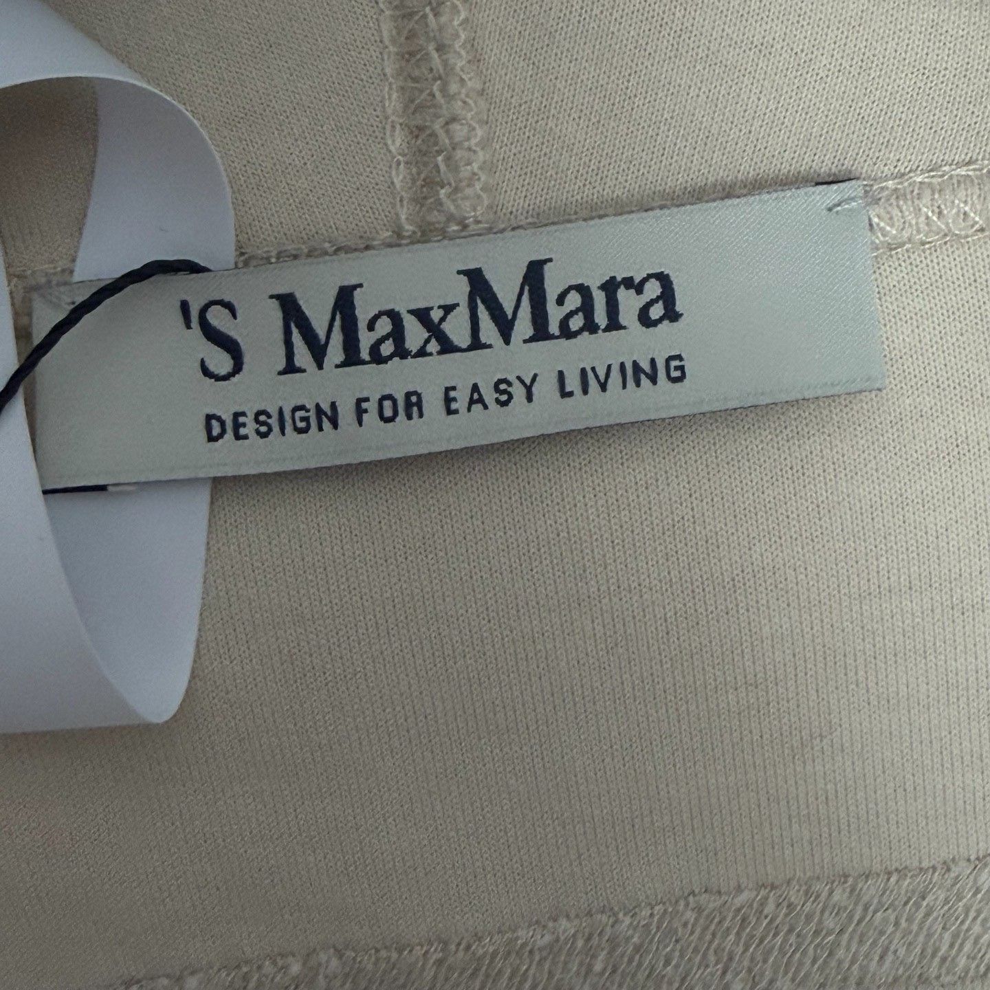 Max Mara Max Mara Beige Logo Back Zip Hoodie Size M Size M / US 6-8 / IT 42-44 - 3 Thumbnail