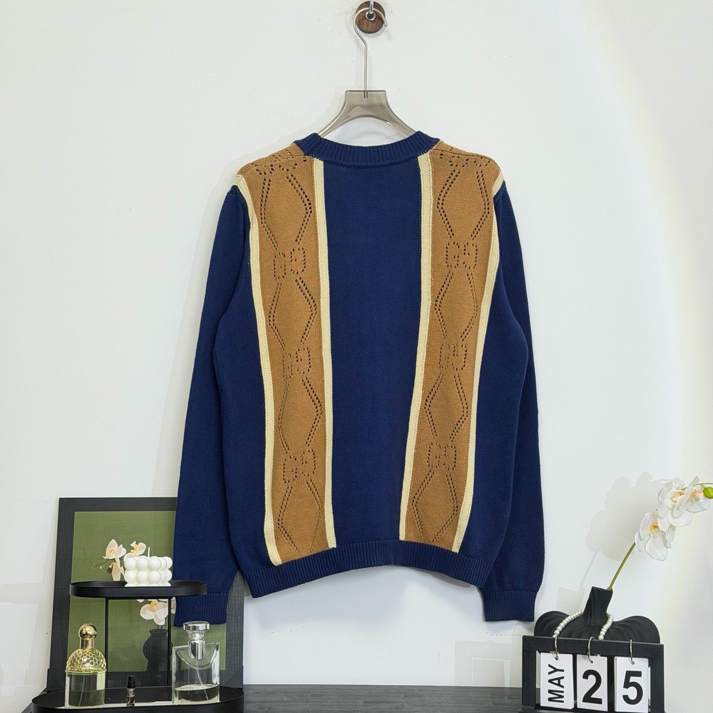 Gucci Gucci Monogram Panel Knit Cardigan Size L Size US L / EU 52-54 / 3 - 5 Thumbnail