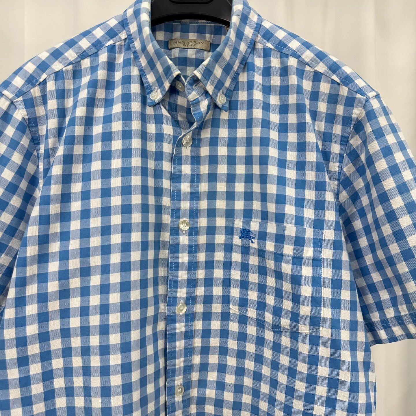 Burberry Burberry Brit Gingham Check Short Sleeve Shirt Size M Size US M / EU 48-50 / 2 - 4 Thumbnail