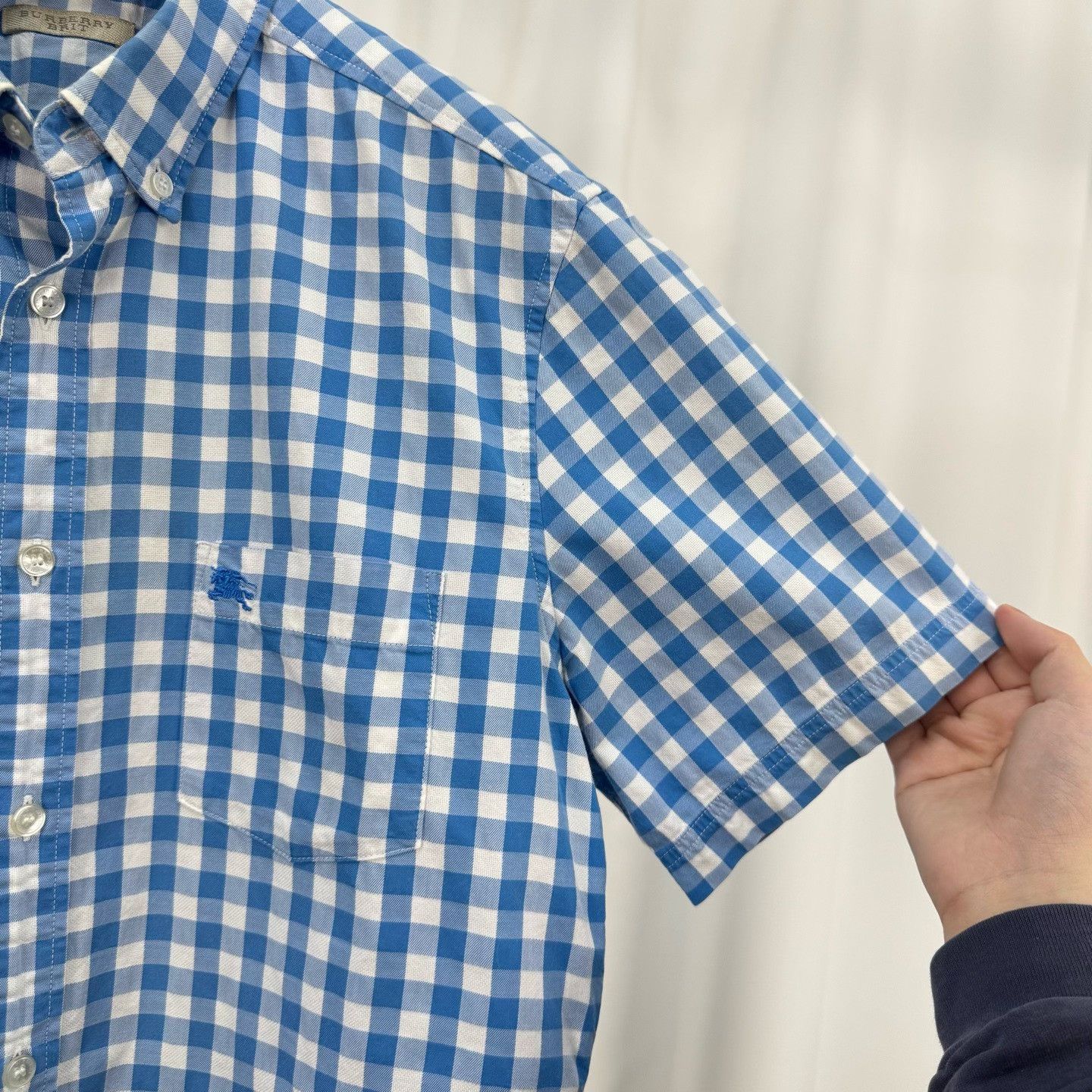 Burberry Burberry Brit Gingham Check Short Sleeve Shirt Size M Size US M / EU 48-50 / 2 - 5 Thumbnail