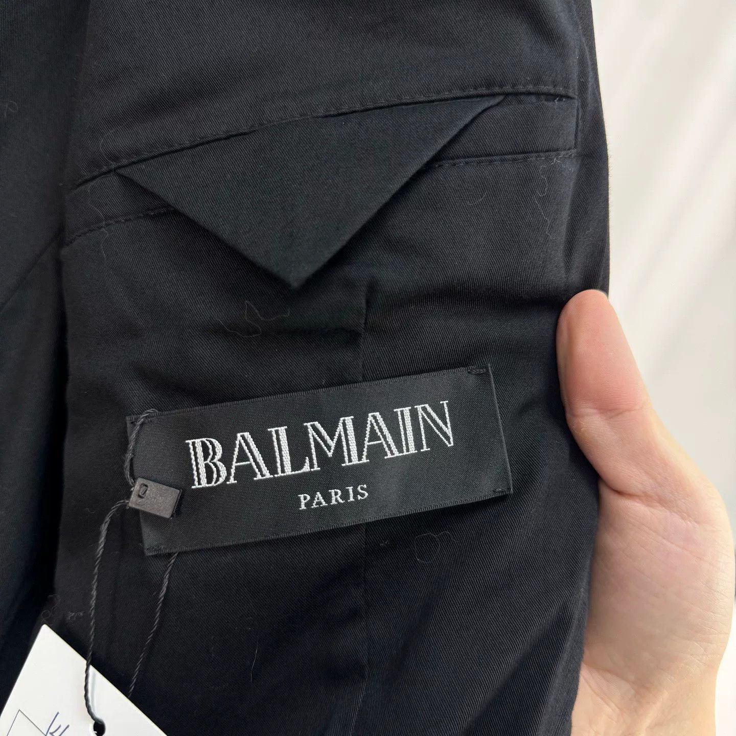 Balmain Balmain Lambskin Sleeve Velvet Jacket Size 52 Size US L / EU 52-54 / 3 - 6 Thumbnail