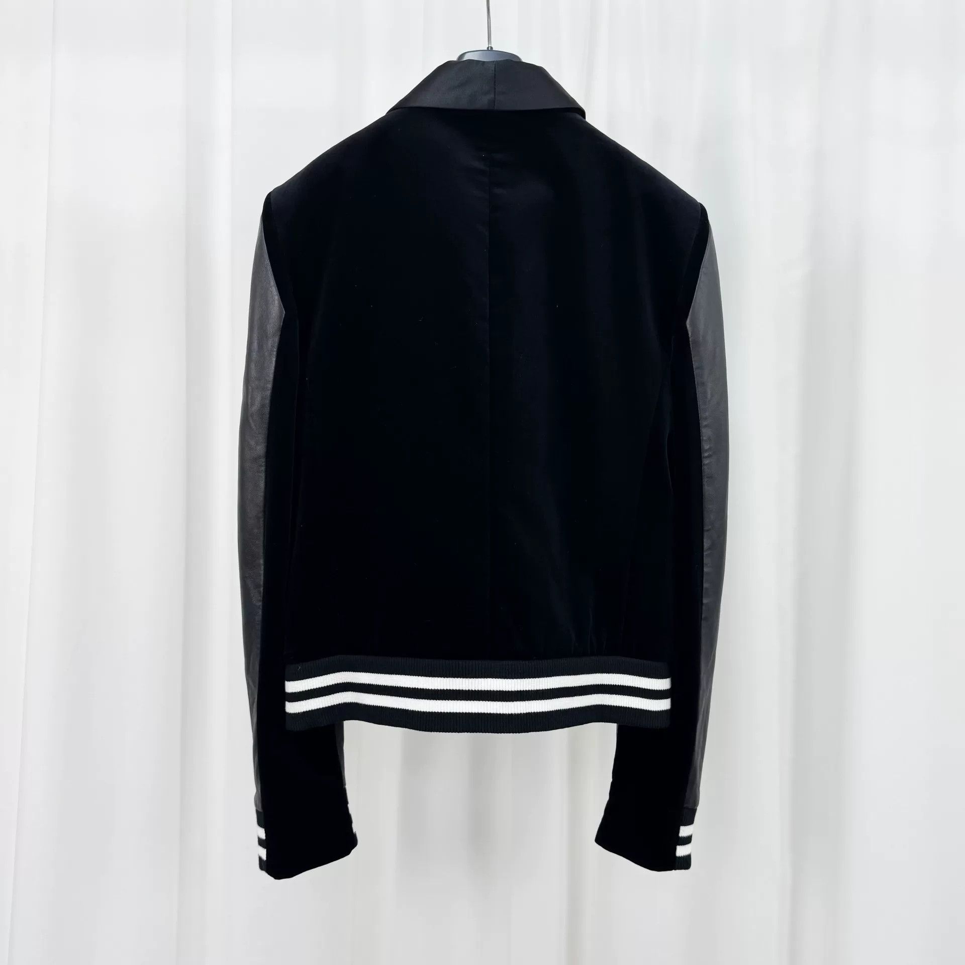 Balmain Balmain Lambskin Sleeve Velvet Jacket Size 52 Size US L / EU 52-54 / 3 - 3 Thumbnail