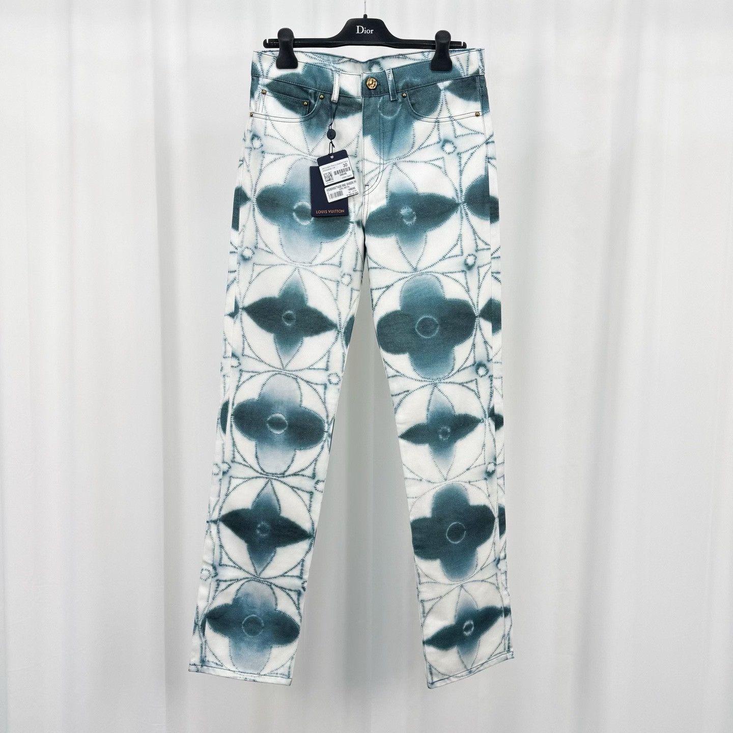 Louis Vuitton Louis Vuitton Shibori Monogram Denim Jeans 30 Size US 30 / EU 46 - 2 Thumbnail