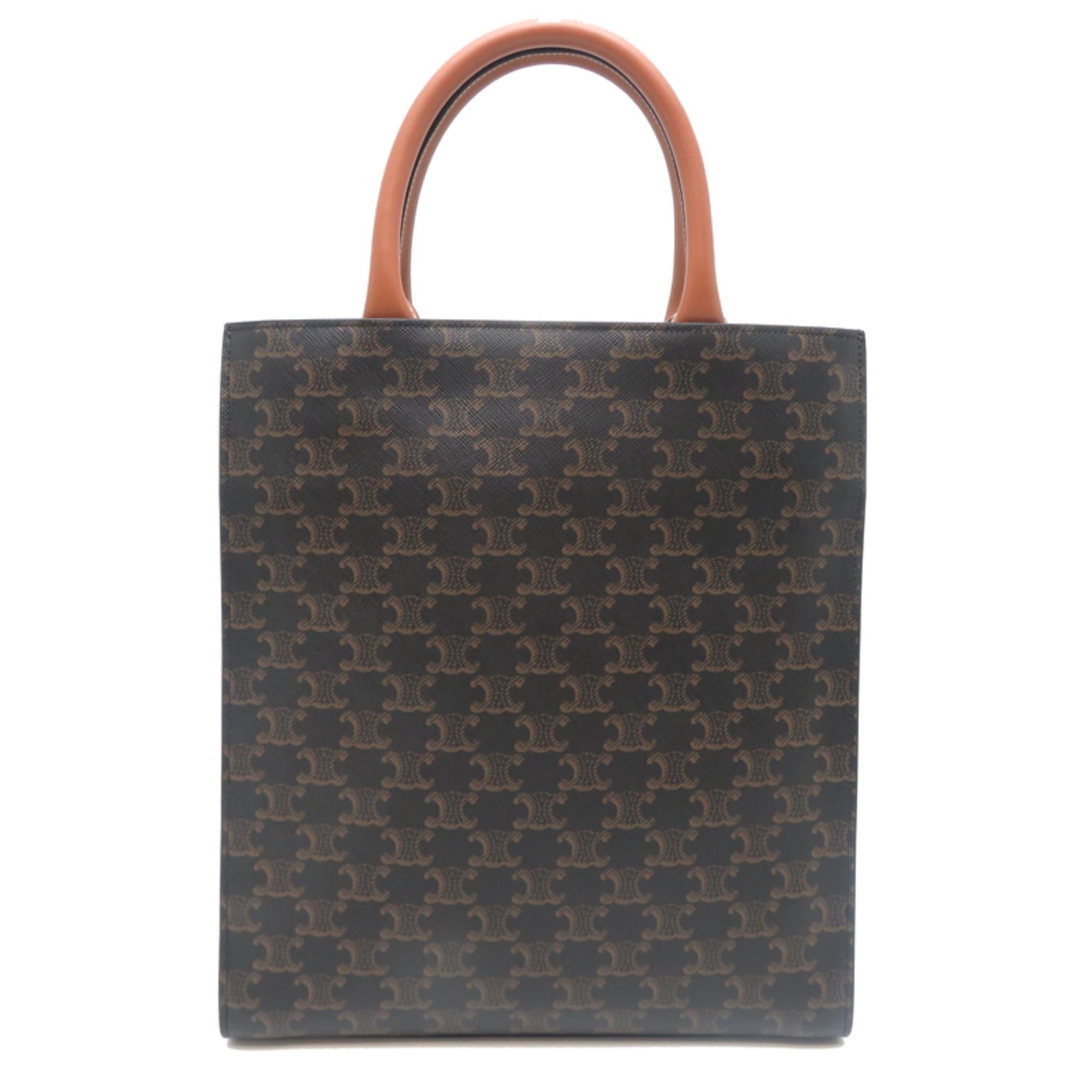 Celine Celine Triomphe Mini Vertical Cabas Women's Handbag, Calfskin, Brown Size ONE SIZE - 2 Thumbnail