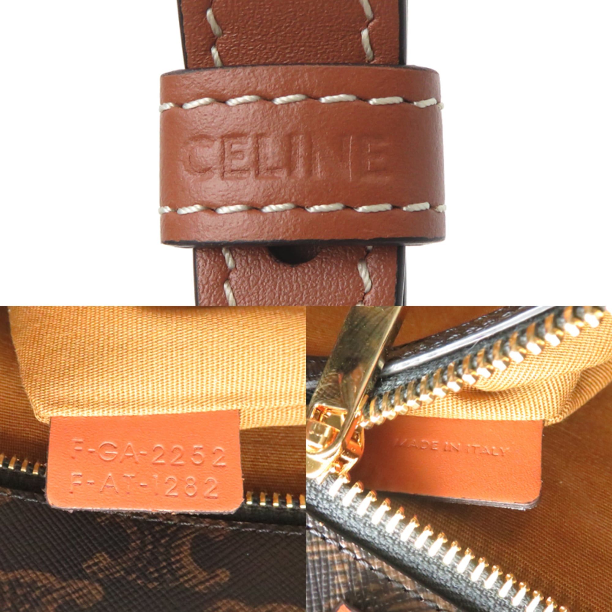 Celine Celine Triomphe Mini Vertical Cabas Women's Handbag, Calfskin, Brown Size ONE SIZE - 7 Thumbnail